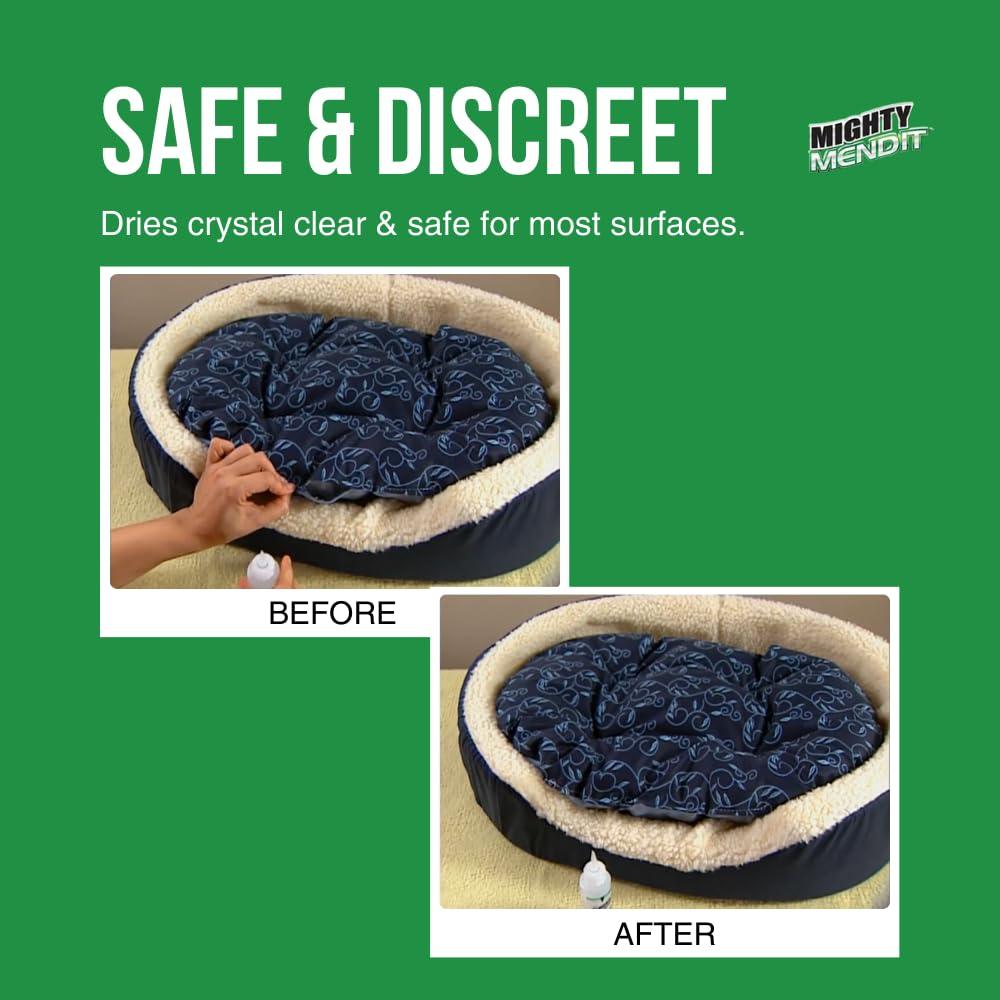 Adhesivo de Tela Permanente Mighty Mend-It 113 g + Gemas 50 unidades