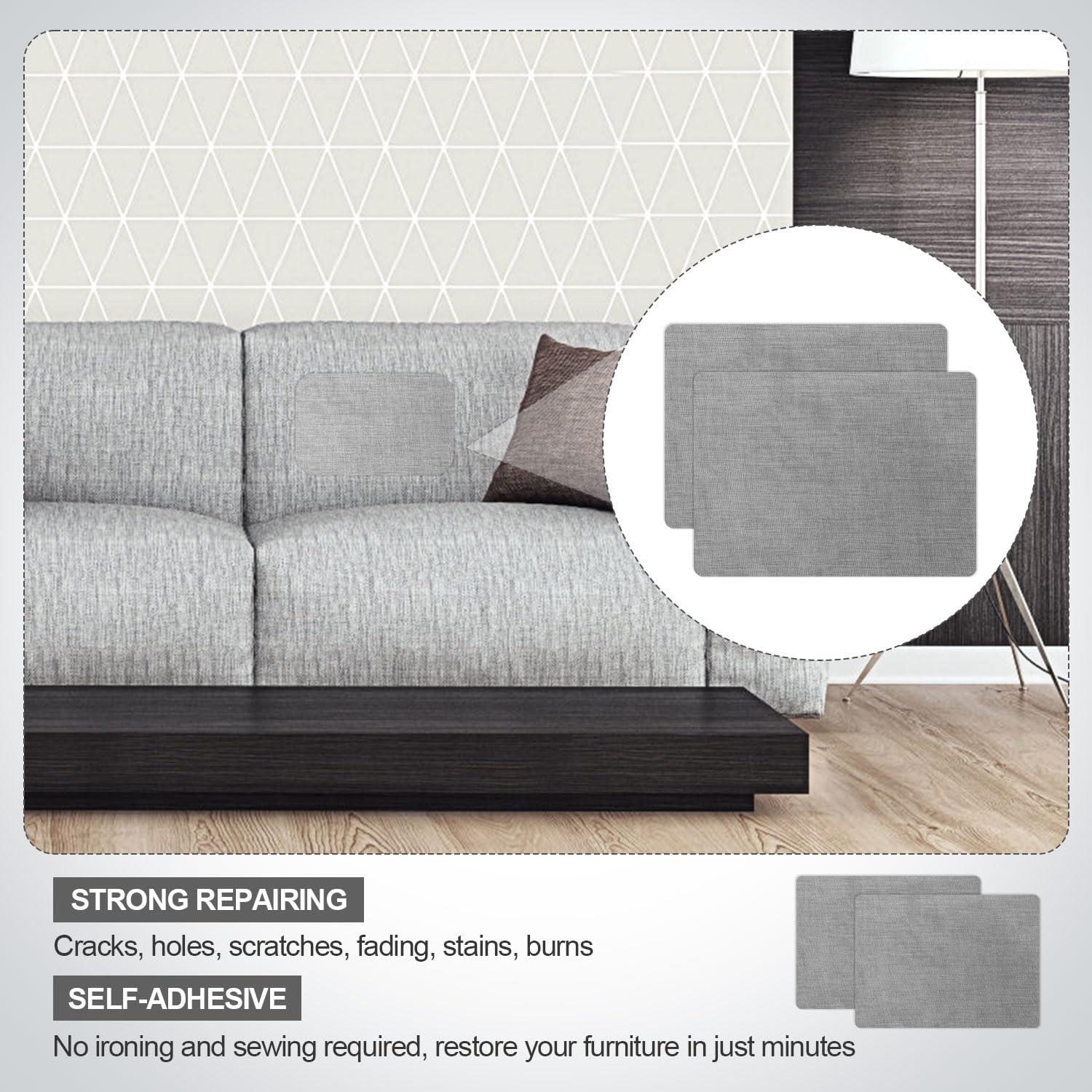 Parches de Reparación de Lino Autoadhesivos 28x20 cm - 2 Pcs