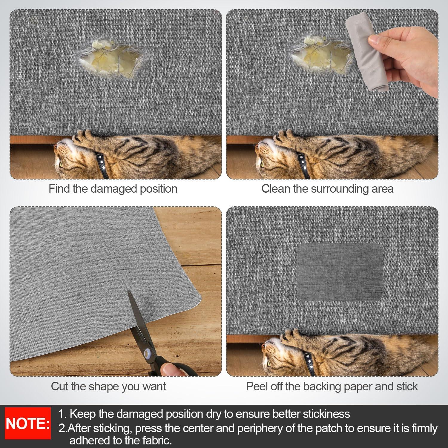 Parches de Reparación de Lino Autoadhesivos 28x20 cm - 2 Pcs