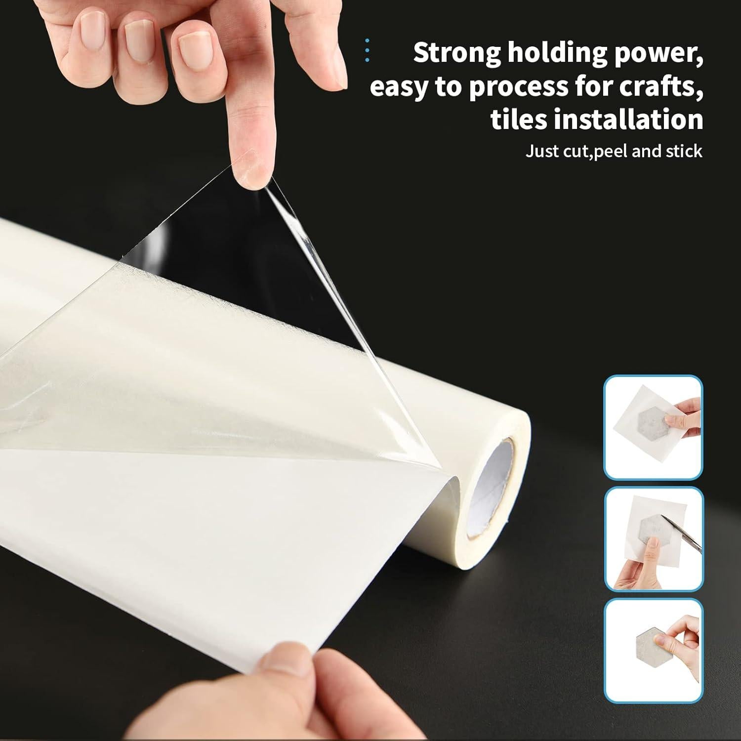 Cinta Doble Cara Art3d 30.48cm x 304.8cm para Manualidades