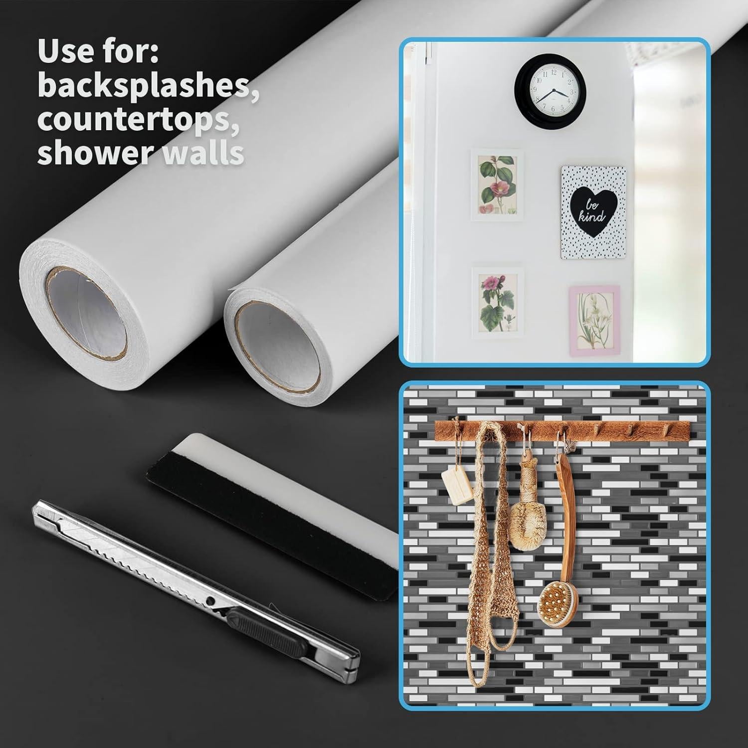 Cinta Doble Cara Art3d 30.48cm x 304.8cm para Manualidades