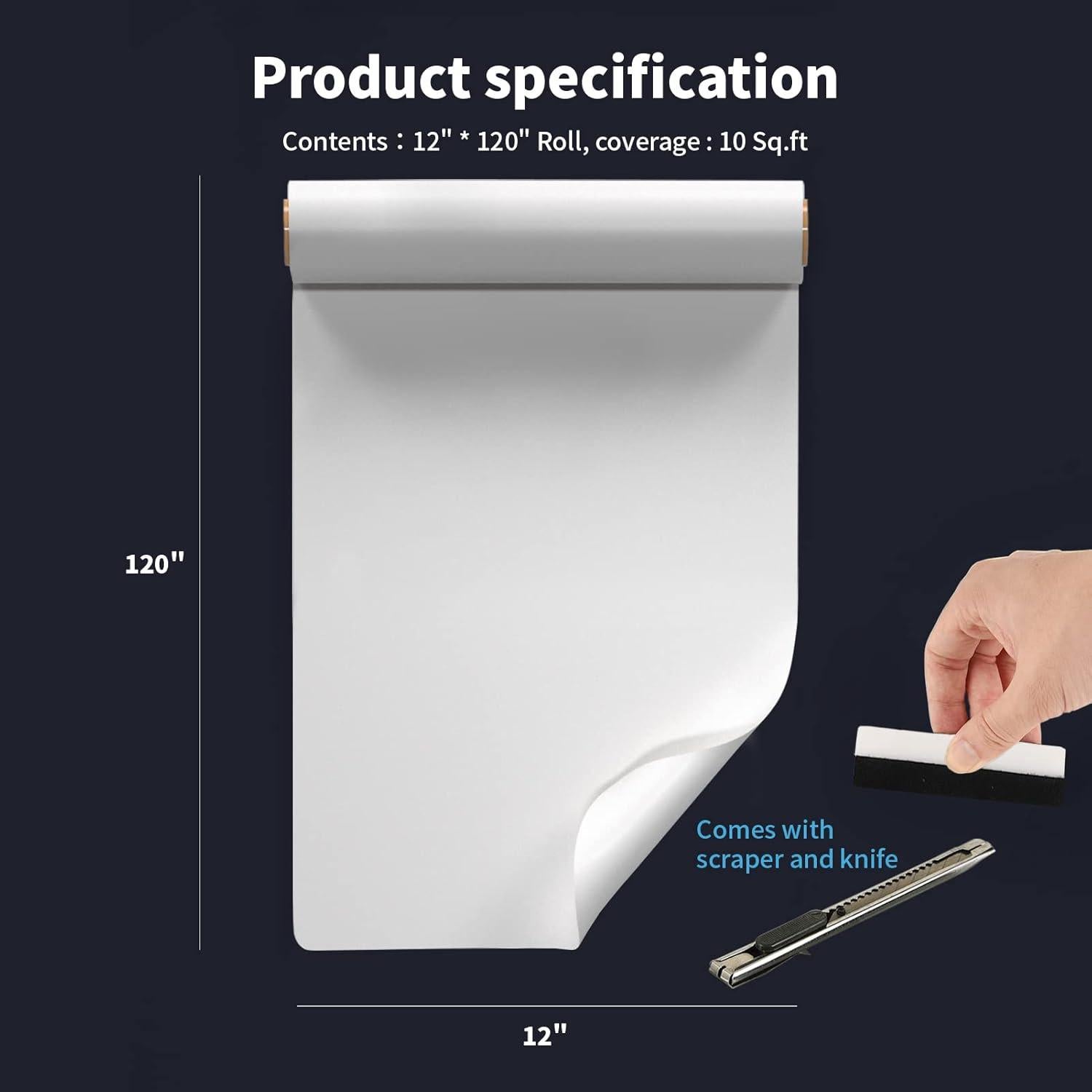 Cinta Doble Cara Art3d 30.48cm x 304.8cm para Manualidades