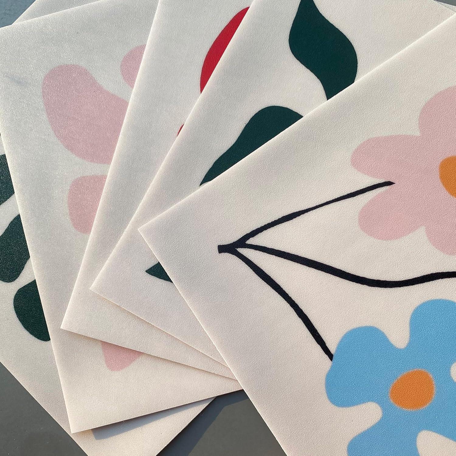 Calcomanías de Azulejos Vintage PONIIIEU 20x20cm 10 PCS