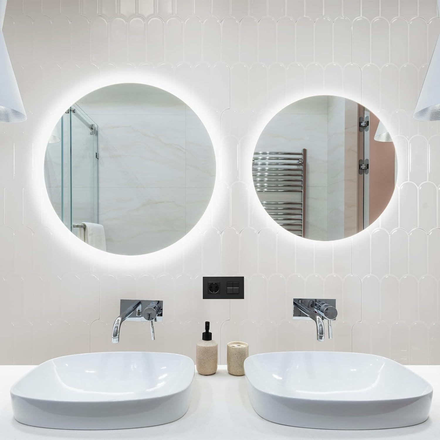 Baldosas Autoadhesivas Art3d 30.48x30.48 cm Blancas - Paquete de 10