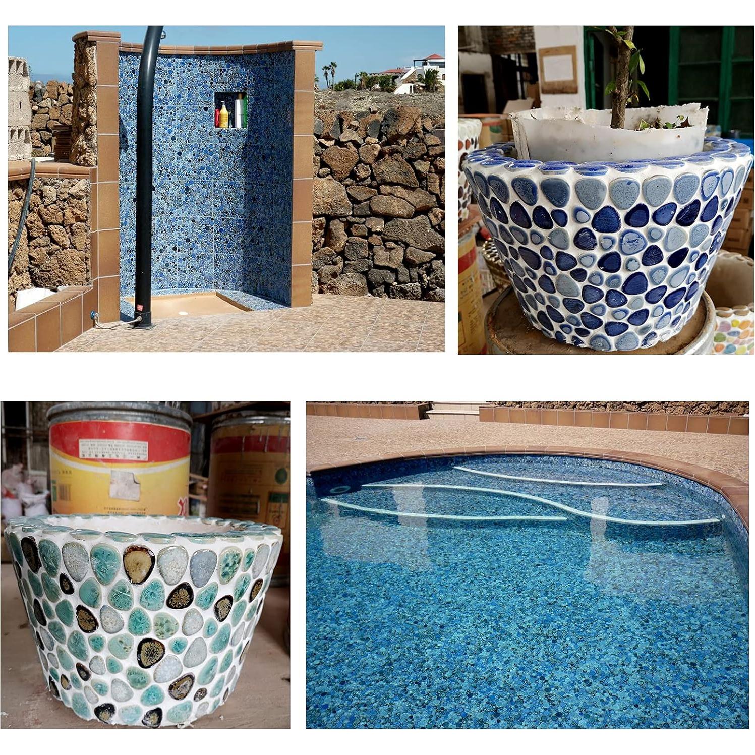 200g Azulejos de Cerámica Ricytnig Mosaico Gota 18x28mm