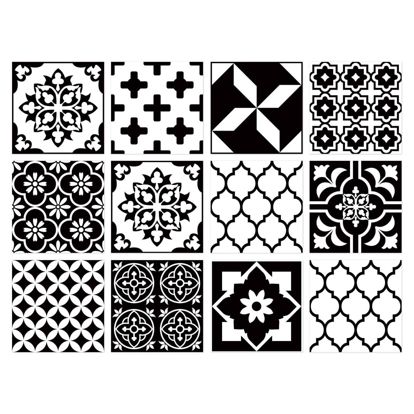 Calcomanías de Azulejos Mexicanos Adreamer90 15x15 cm 12 Piezas