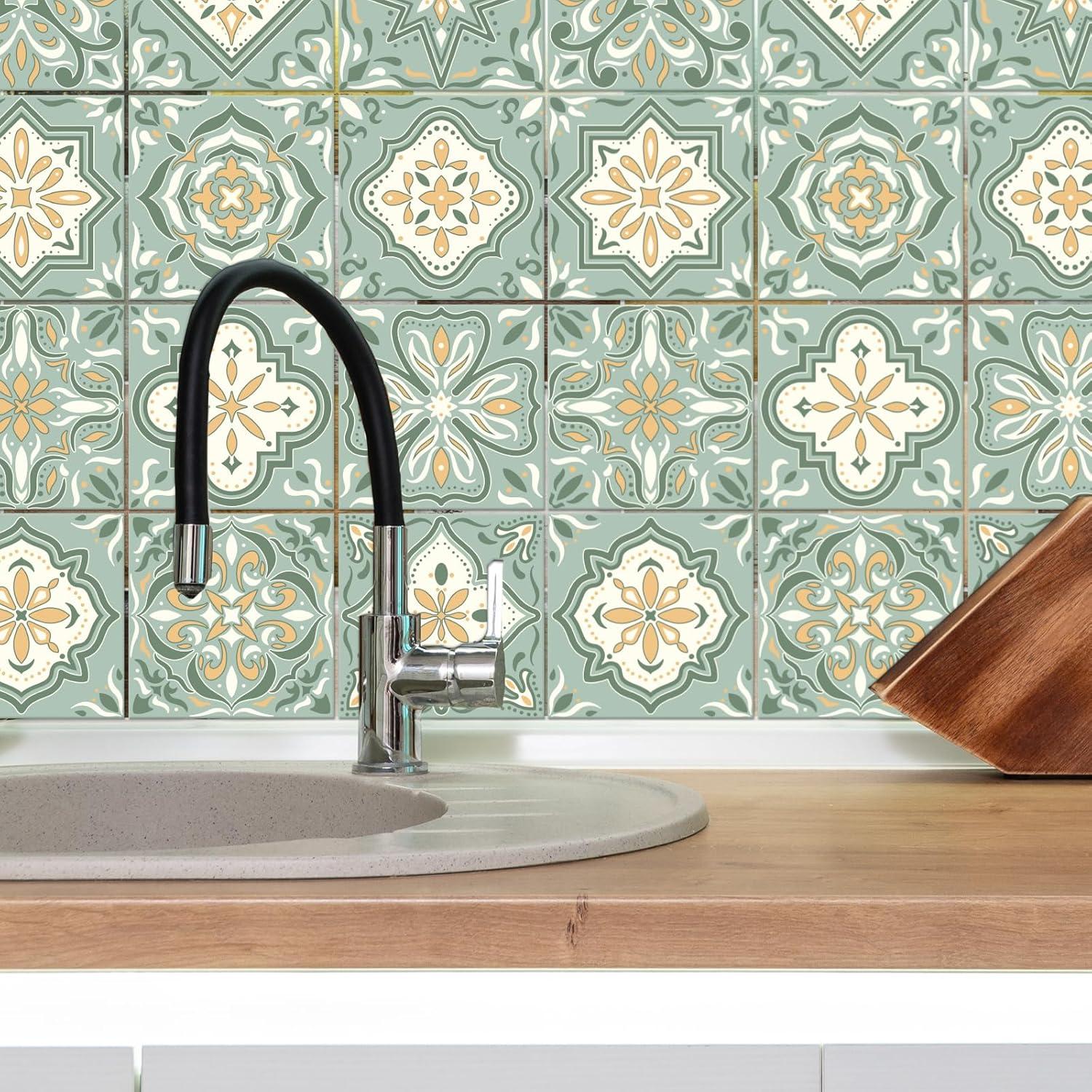 Calcomanías de Azulejos Bohemios CHGCRAFT 36 Piezas 10.16 cm