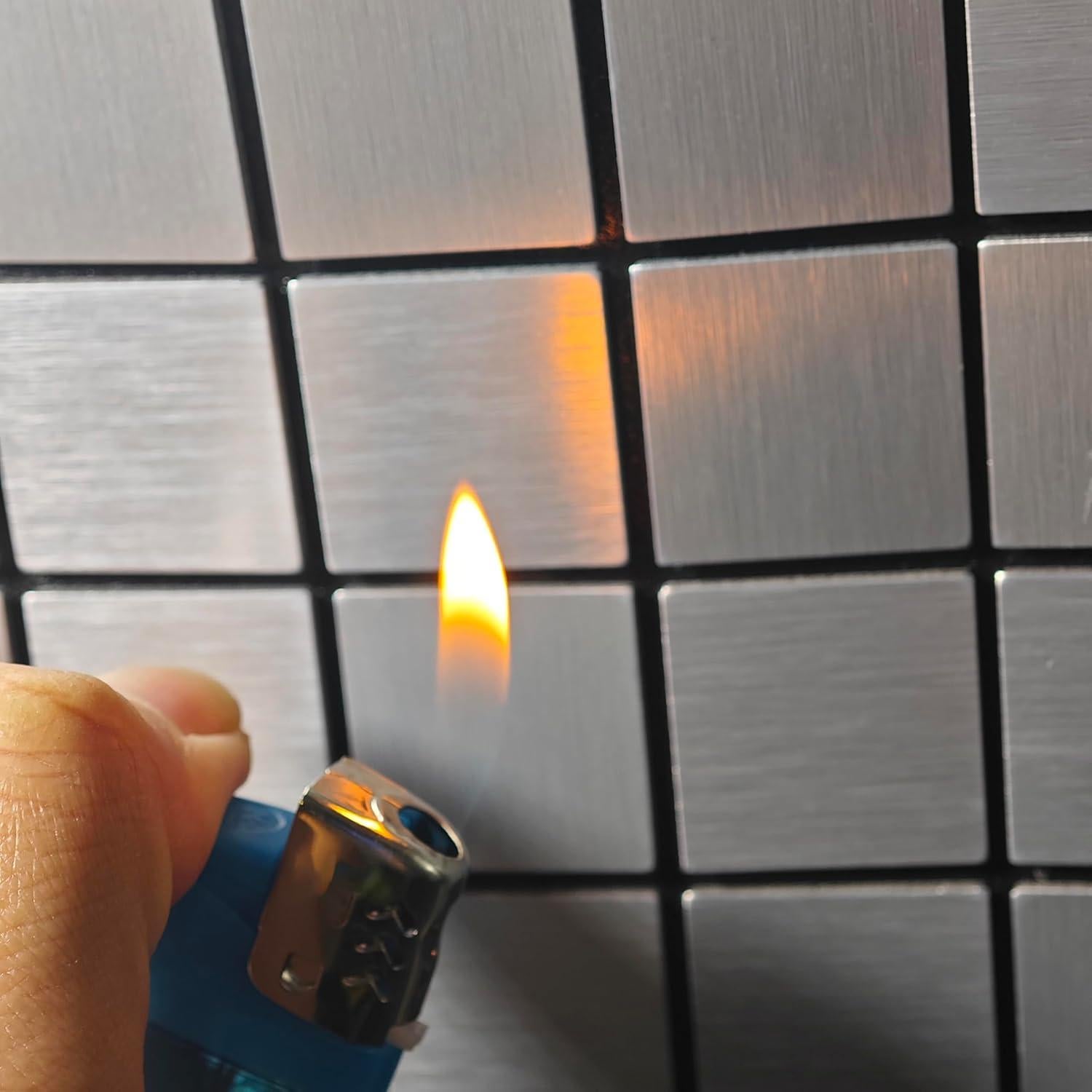 10 Calcomanías de Pared Autoadhesivas Sanyeskkiy Plata 30x30cm