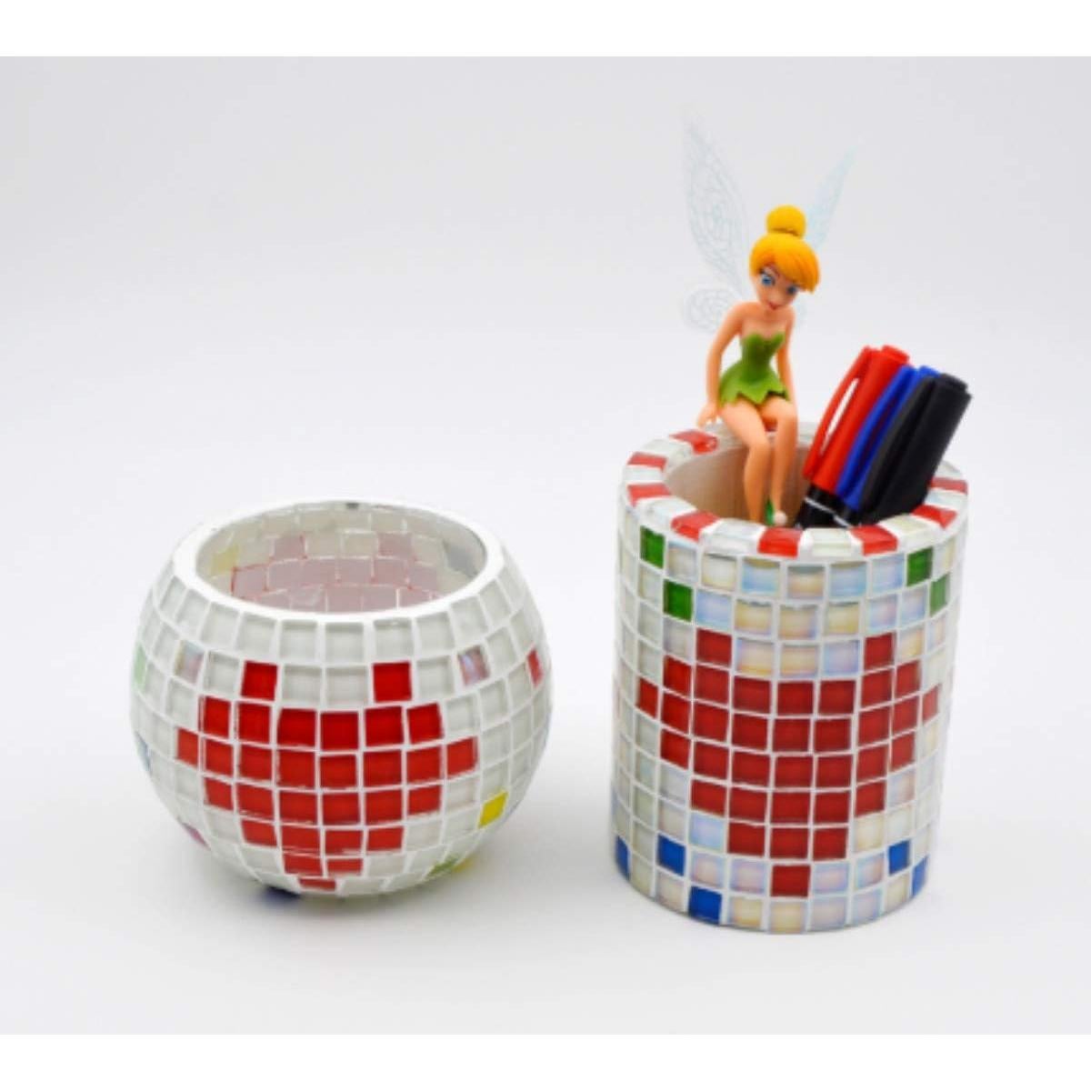 Azulejos de mosaico de vidrio BTMIEY 200 piezas color mixto