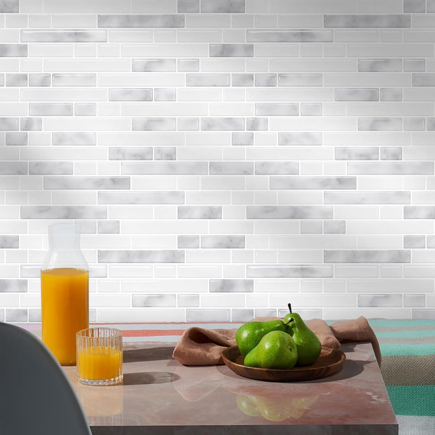 Azulejos Autoadhesivos STICKGOO 3D 10 Hojas 30.48x30.48cm