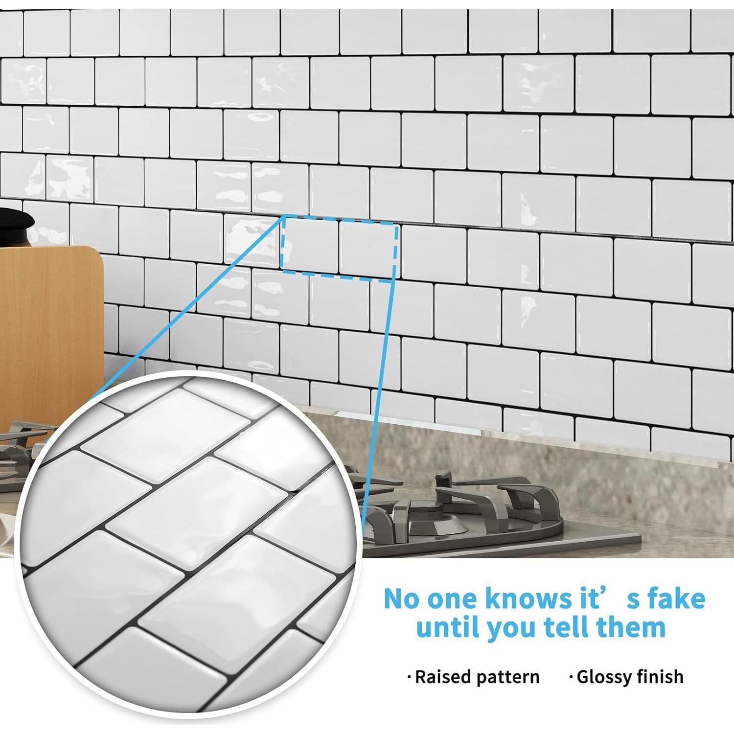 Azulejos Autoadhesivos de Vinilo Art3d 20 Piezas 30.48x15.24 cm