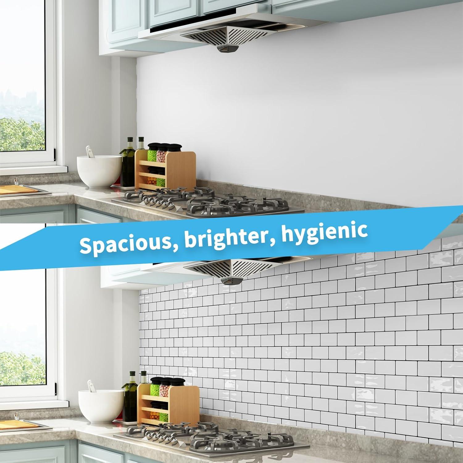 Azulejos Autoadhesivos de Vinilo Art3d 20 Piezas 30.48x15.24 cm