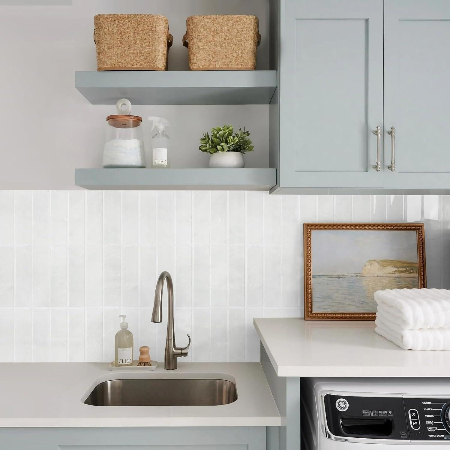 Azulejos Autoadhesivos STICKGOO 10 Hojas 30x30 cm para Cocina y Baño