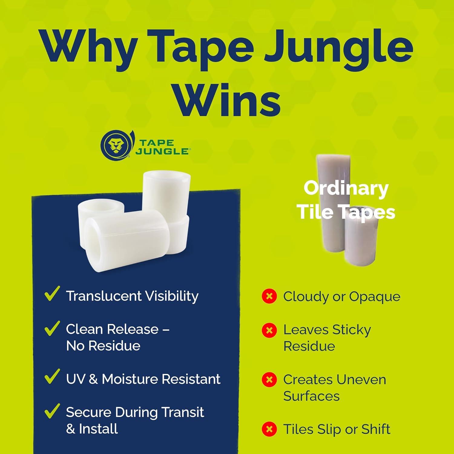 Cinta Adhesiva Transparente para Azulejos Alanson 30.48 cm