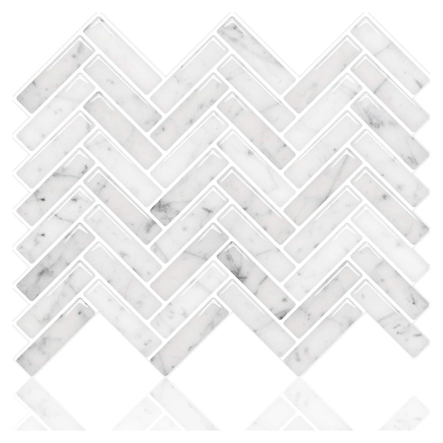 Azulejos autoadhesivos STICKGOO 30.48x30.48cm mármol espiga