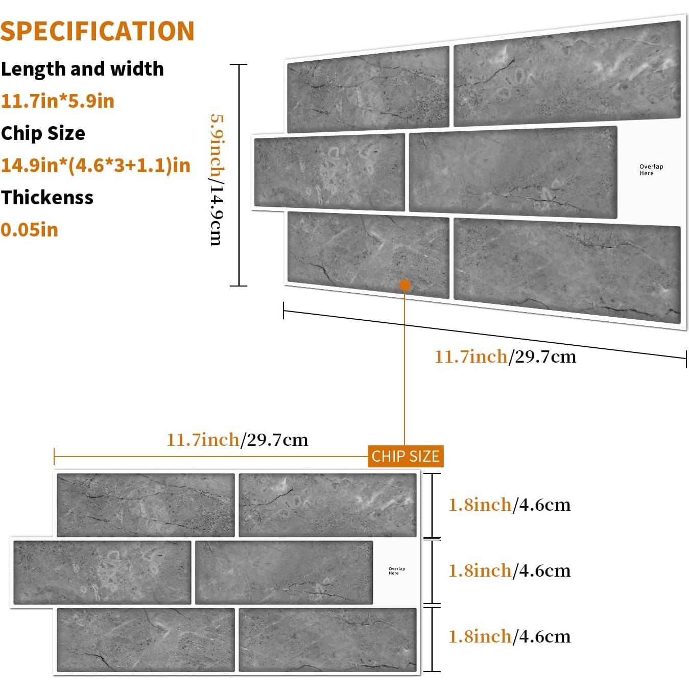 16 Hojas de Calcomanías Autoadhesivas Retro BUYBLIFE 30x15cm
