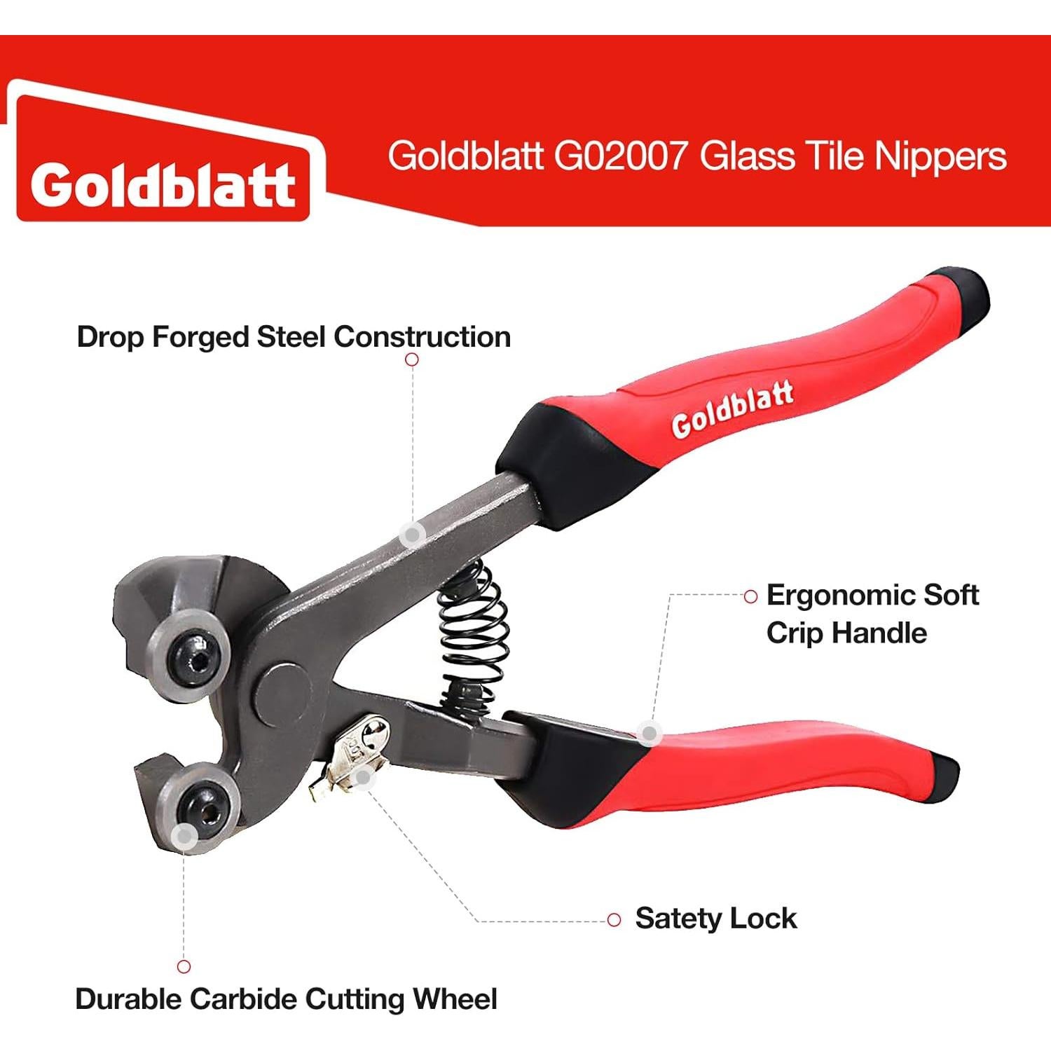 Conjunto de Nippers de Azulejos Goldblatt 2 Piezas 0.96 cm