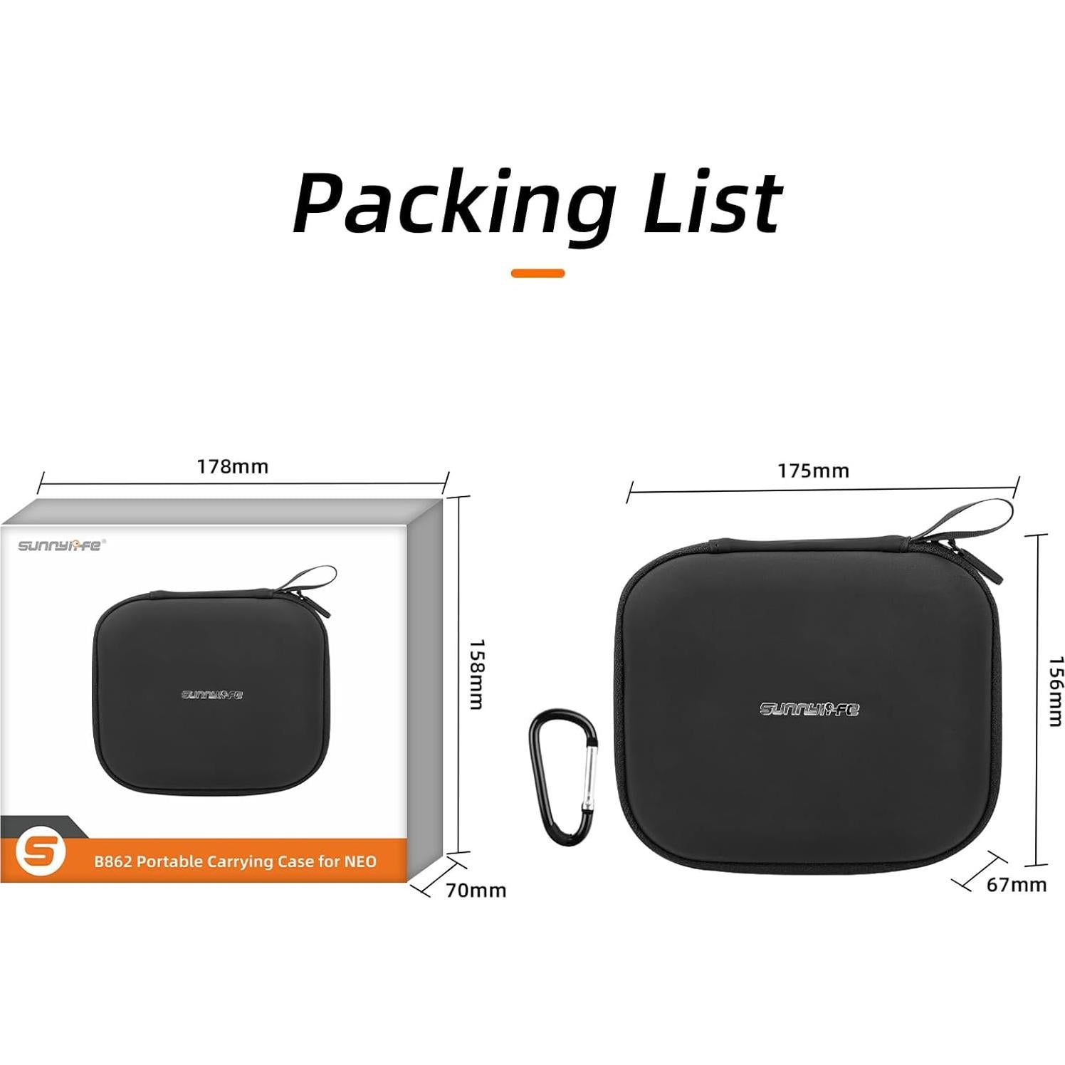 Funda de transporte FSIDIWT para dron DJI Neo - Protección PU