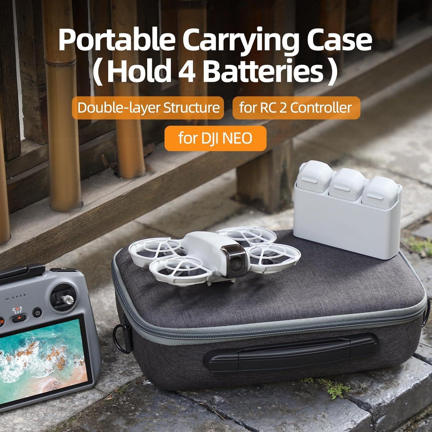 Funda de Viaje Portátil FSIDIWT para Drone DJI Neo y Controlador RC 2