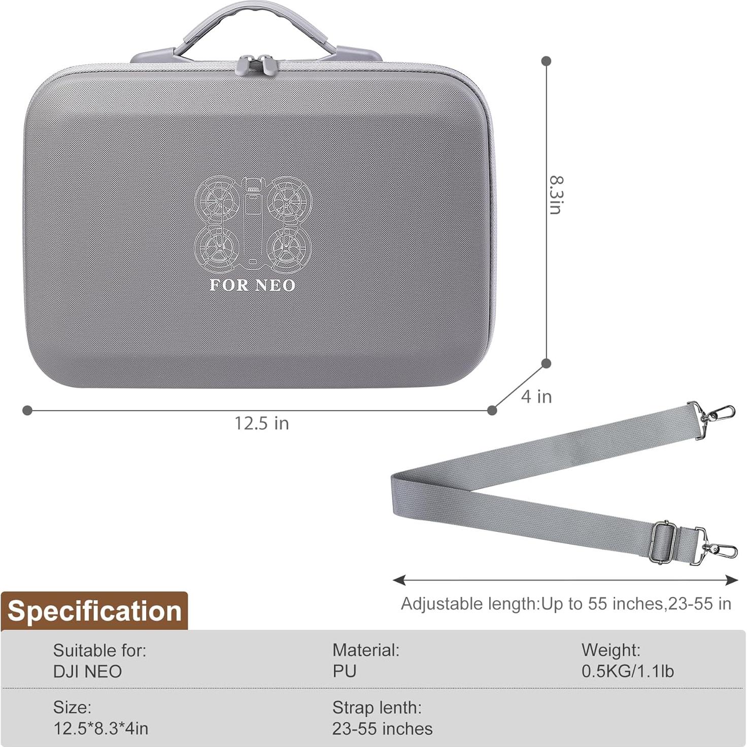 Funda de Almacenamiento AnsTOP para Drone DJI Neo - Cuero PU