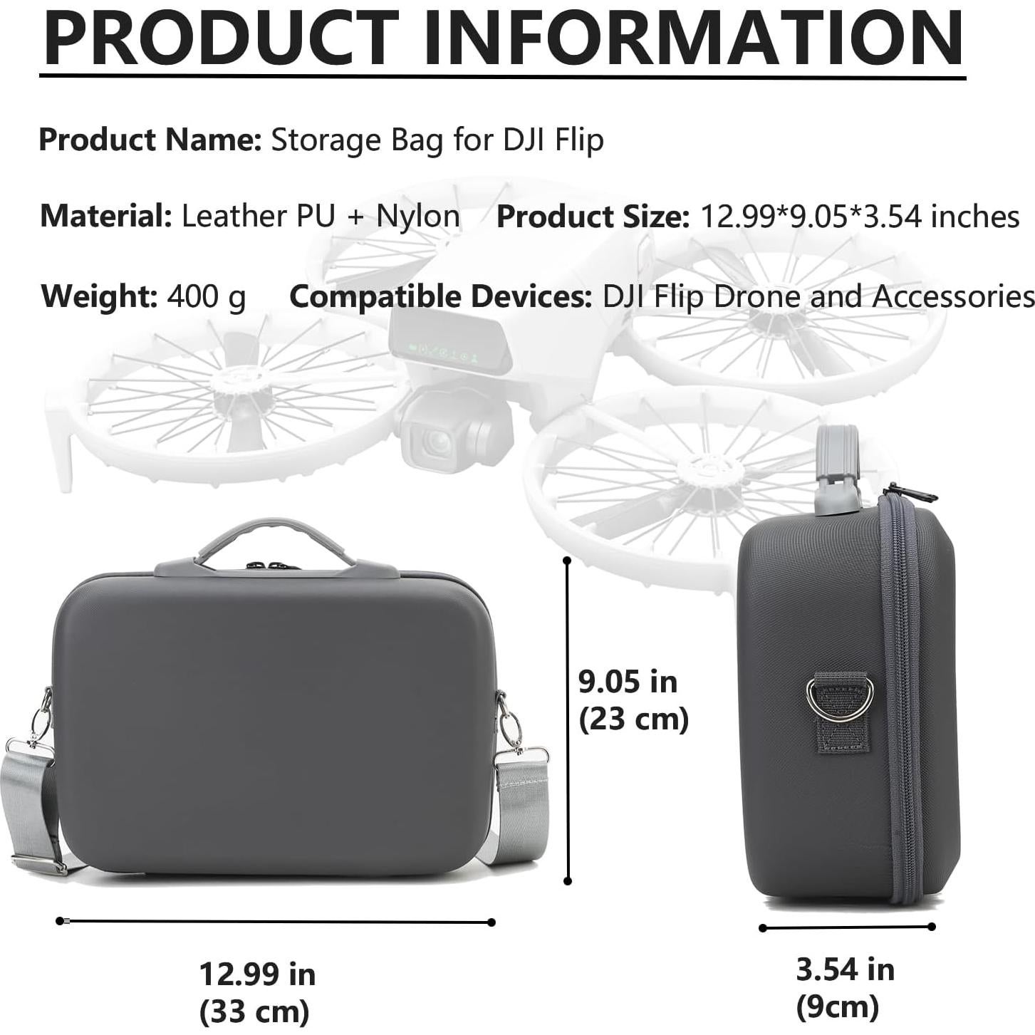 Funda de Transporte Flyekist para Drone DJI Flip - Ligera y Compacta