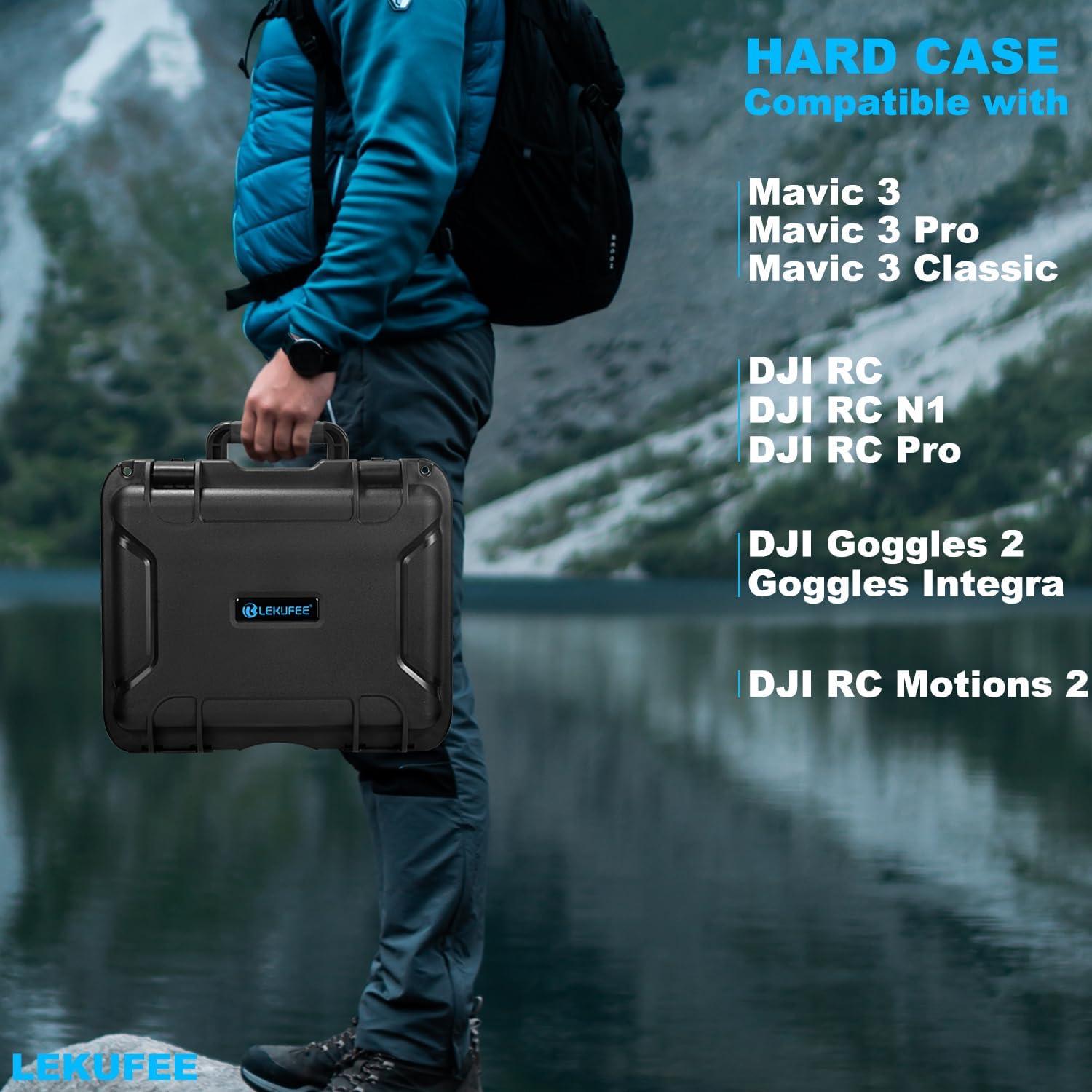 Funda Impermeable Lekufee para DJI Mavic 3 Pro y Accesorios