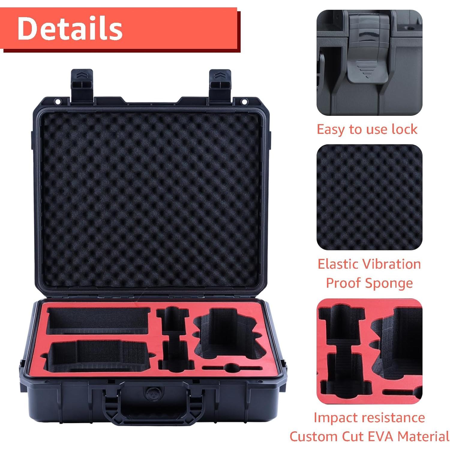 Estuche Duro Impermeable Drogear para DJI Air 3S Fly More Combo