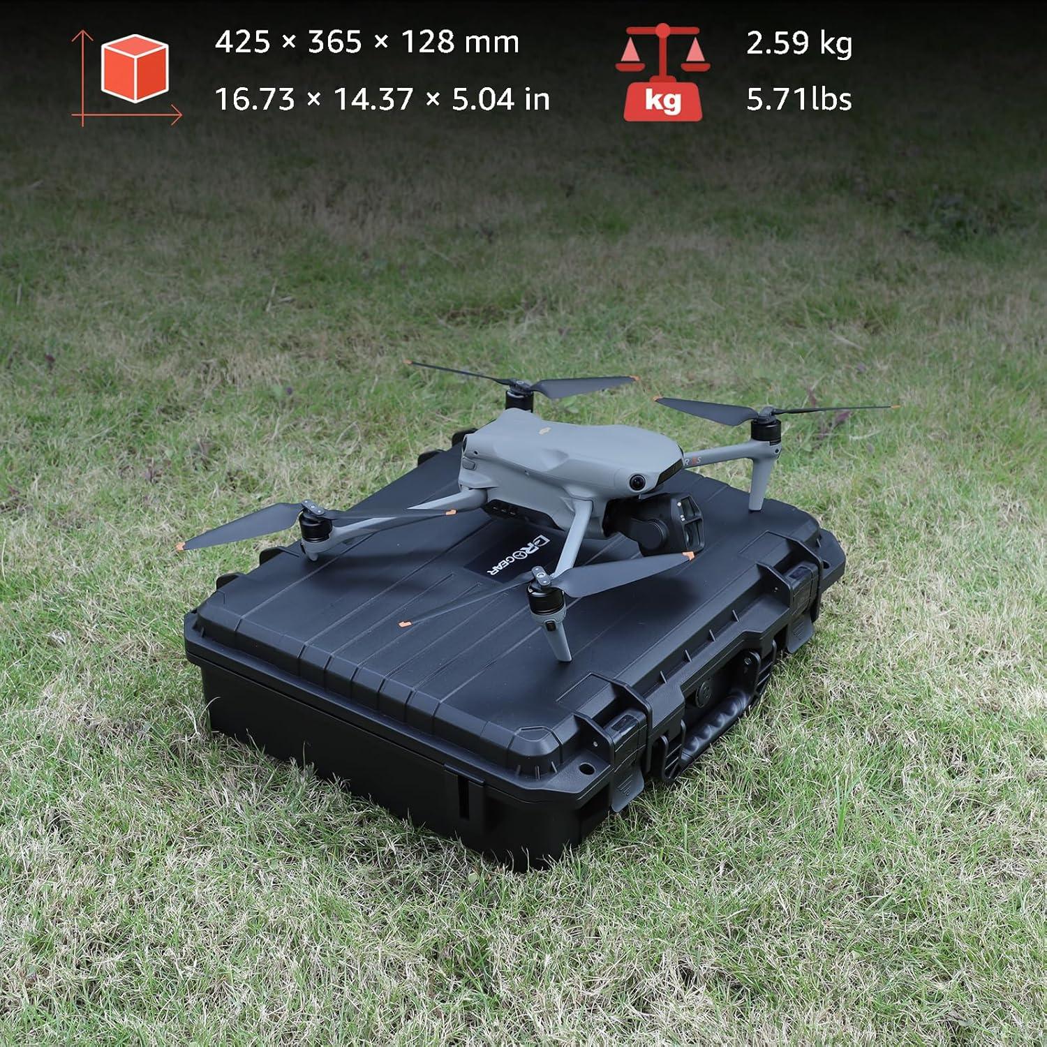 Estuche Duro Impermeable Drogear para DJI Air 3S Fly More Combo