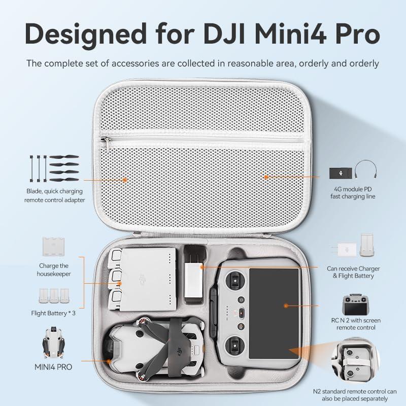Funda Impermeable para DJI Mini 4 Pro y Mini 3 - Gris