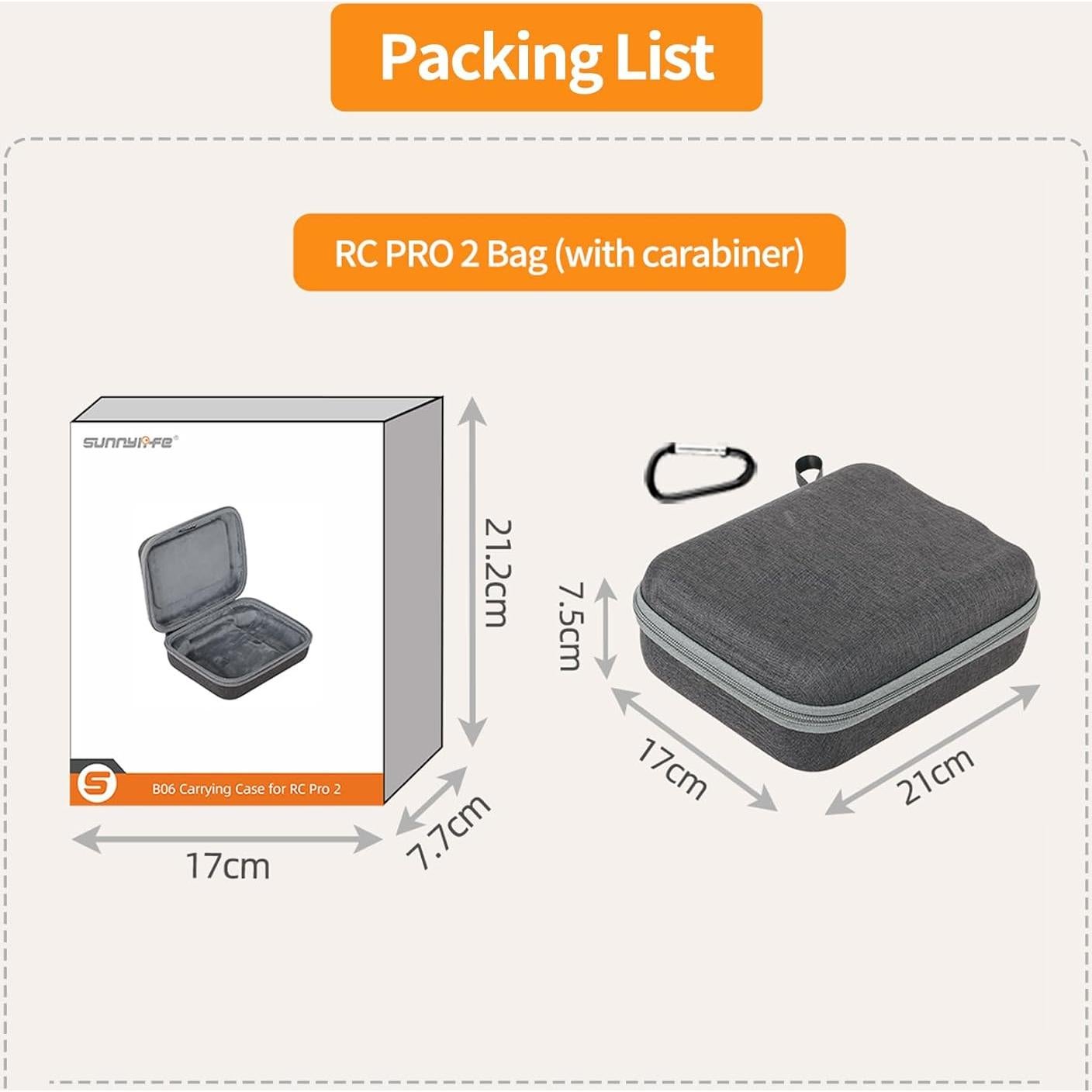 Funda de Transporte FSIDIWT para Controlador DJI Mavic 4 Pro RC Pro 2