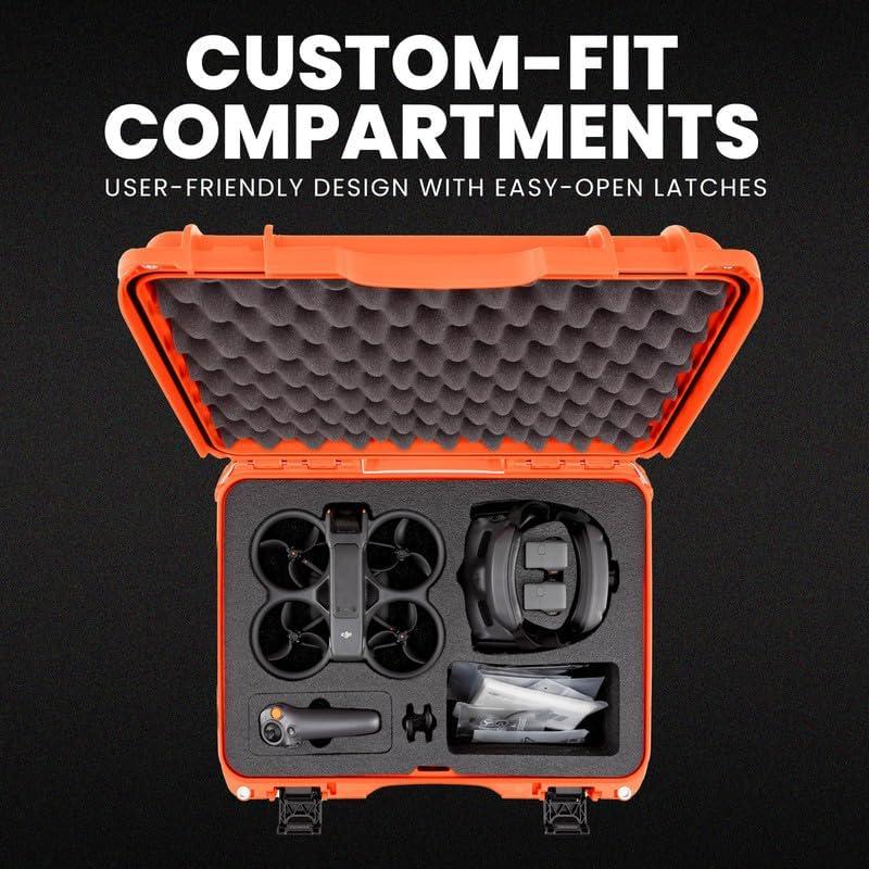 Estuche Duro NANUK 925 para Drone DJI Avata 2 Combo Naranja