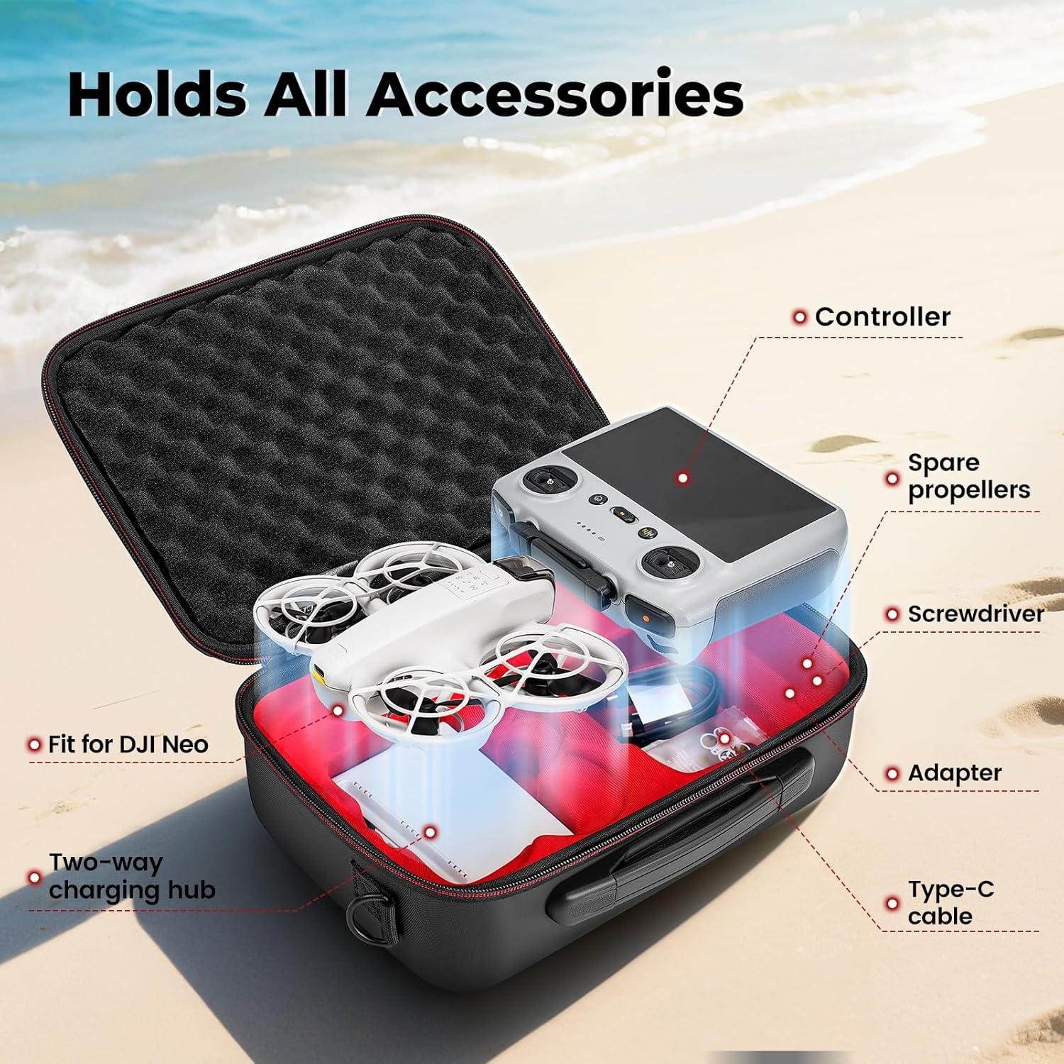 Funda de Viaje YOREPEK para DJI NEO RC-N3/RC-2, Impermeable