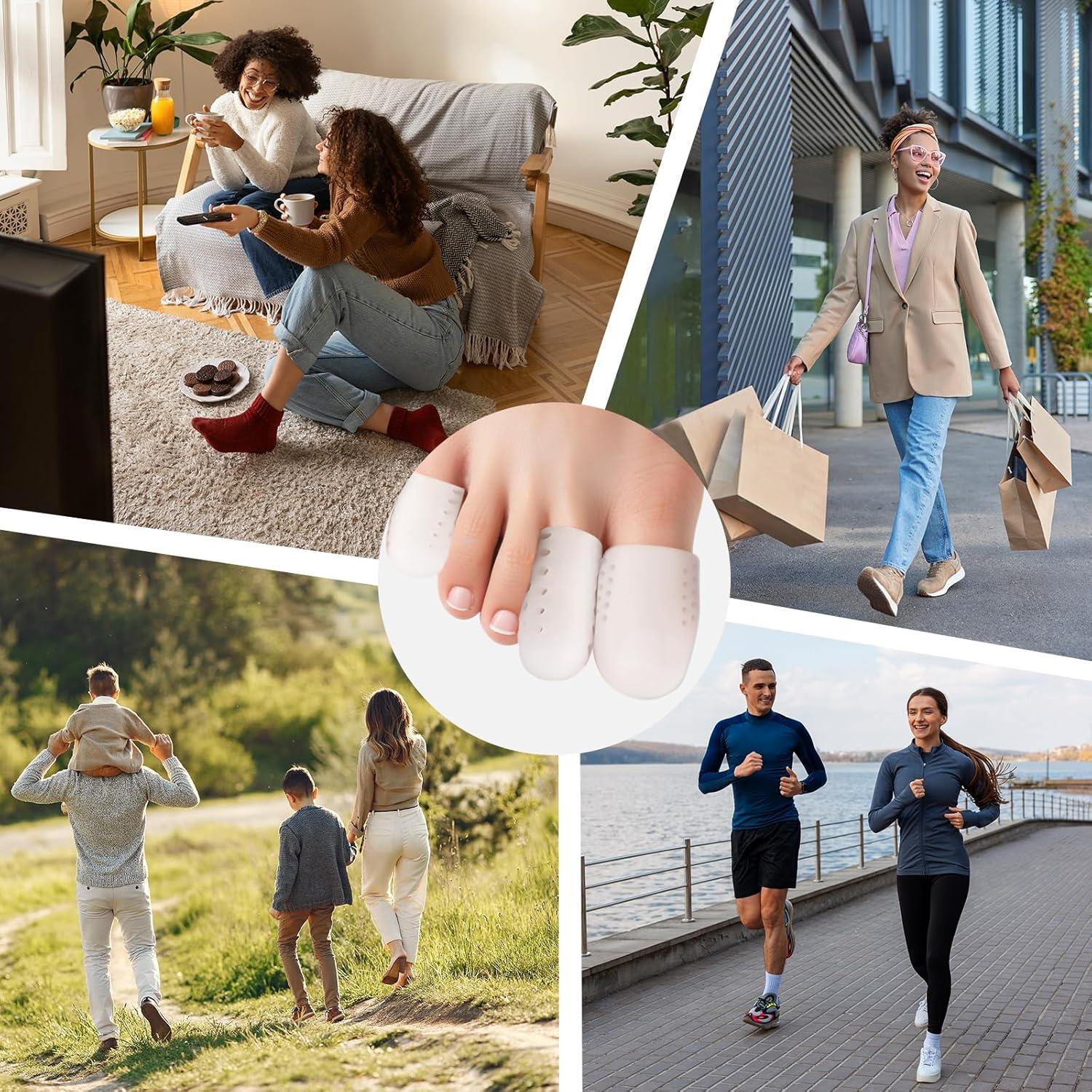 Protectores de Dedos Bukihome 16 PCS Silicona Alivio Dolor