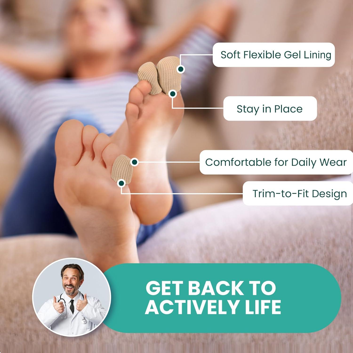 Protectores de Dedos Welnove - 16 Fundas de Gel con Aloe Vera