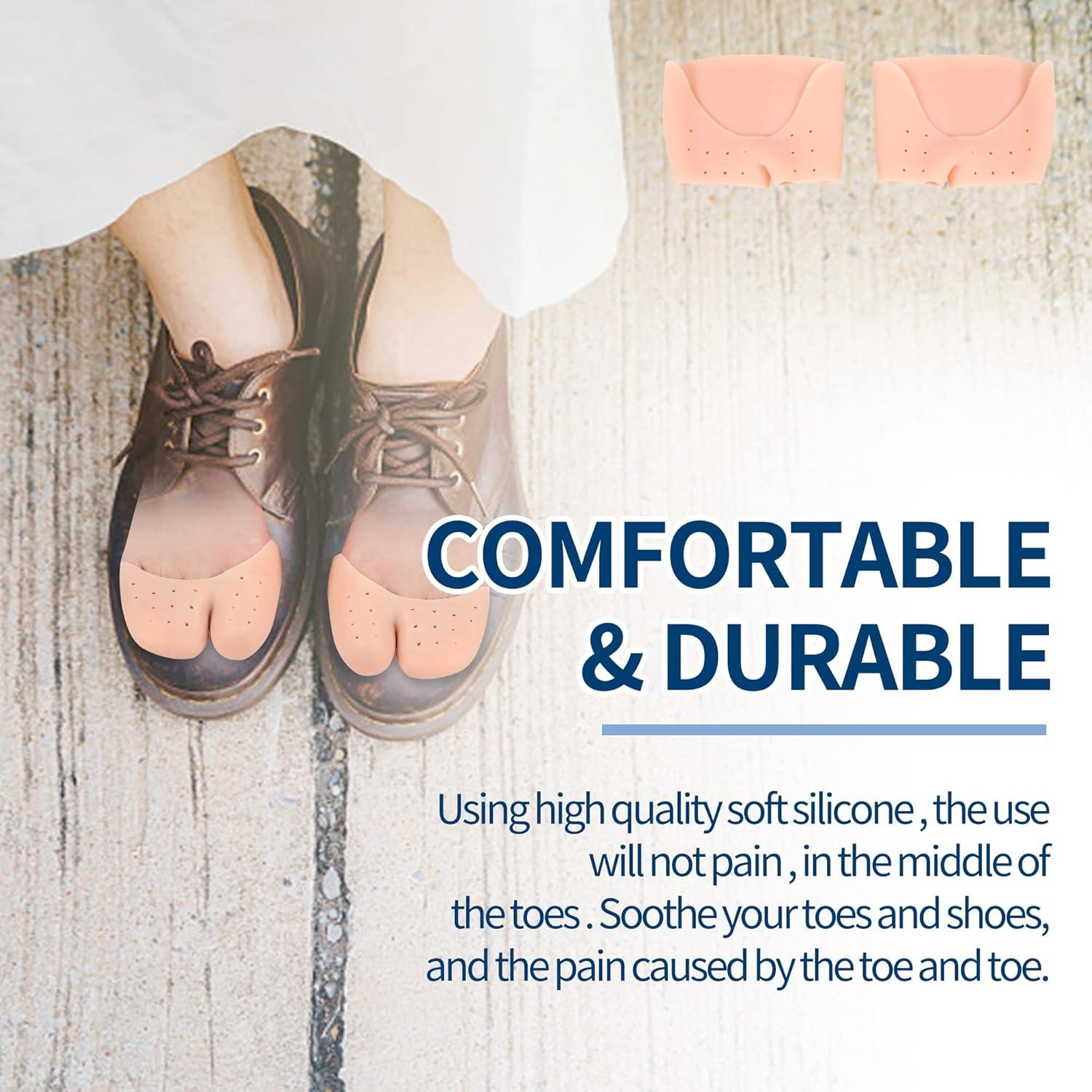 2 Pares Protectores de Dedos de Gel Silicona JEVRKAPZ