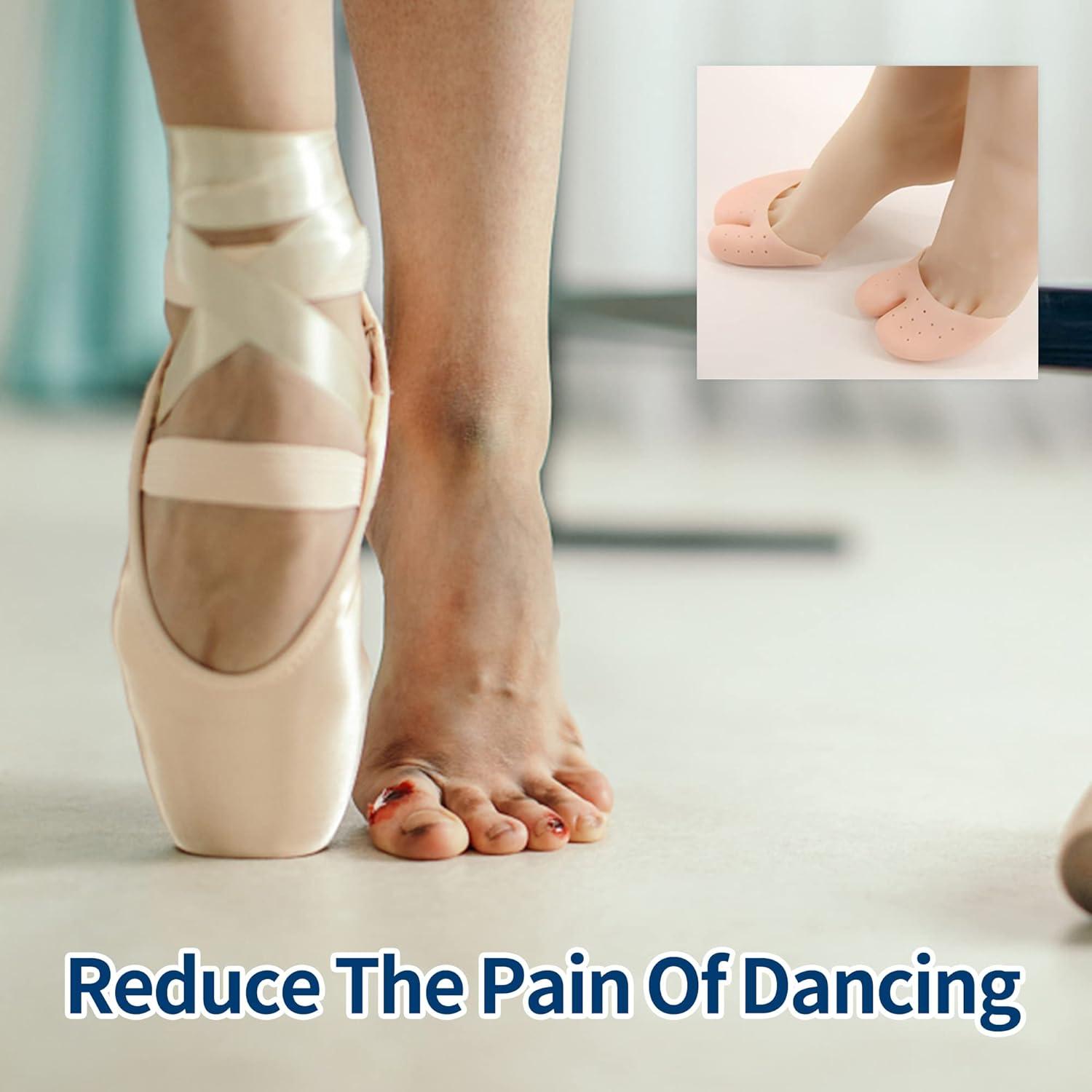 2 Pares Protectores de Dedos de Gel Silicona JEVRKAPZ