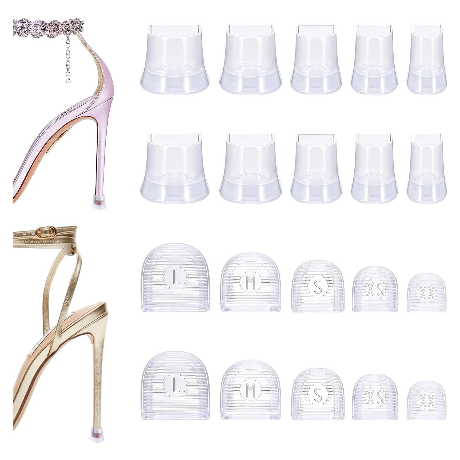 10 Pares de Protectores de Tacón Alto Josojoou - Antideslizantes