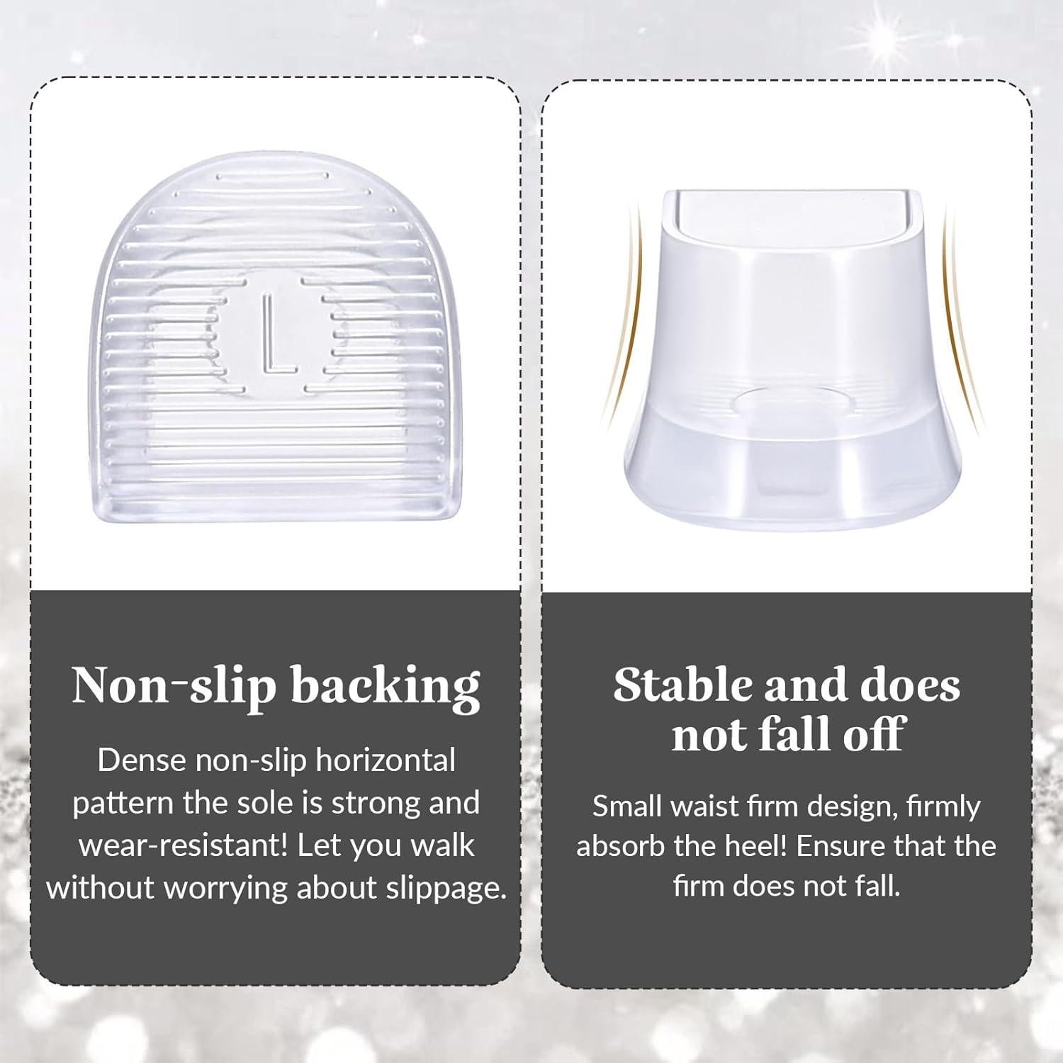 10 Pares de Protectores de Tacón Alto Josojoou - Antideslizantes