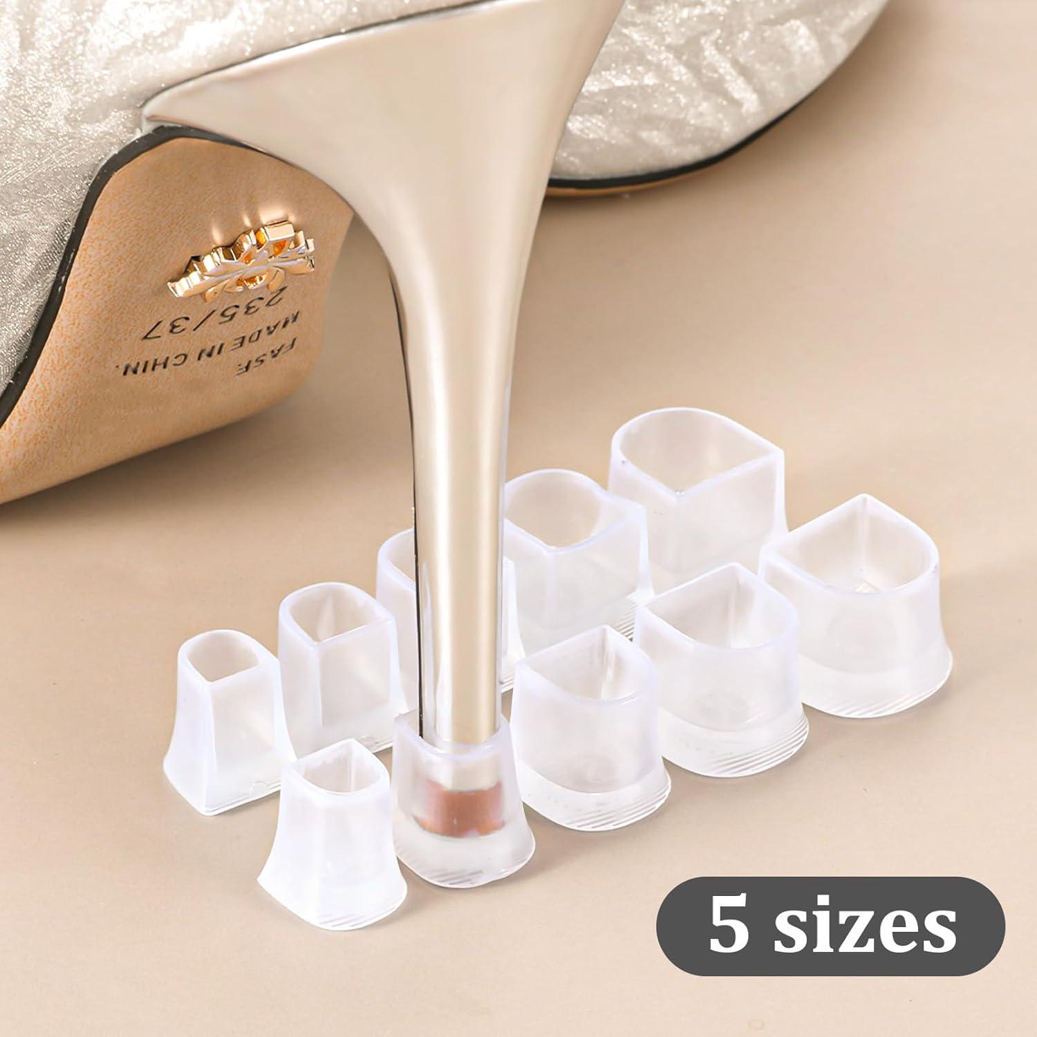 10 Pares de Protectores de Tacón Alto Josojoou - Antideslizantes