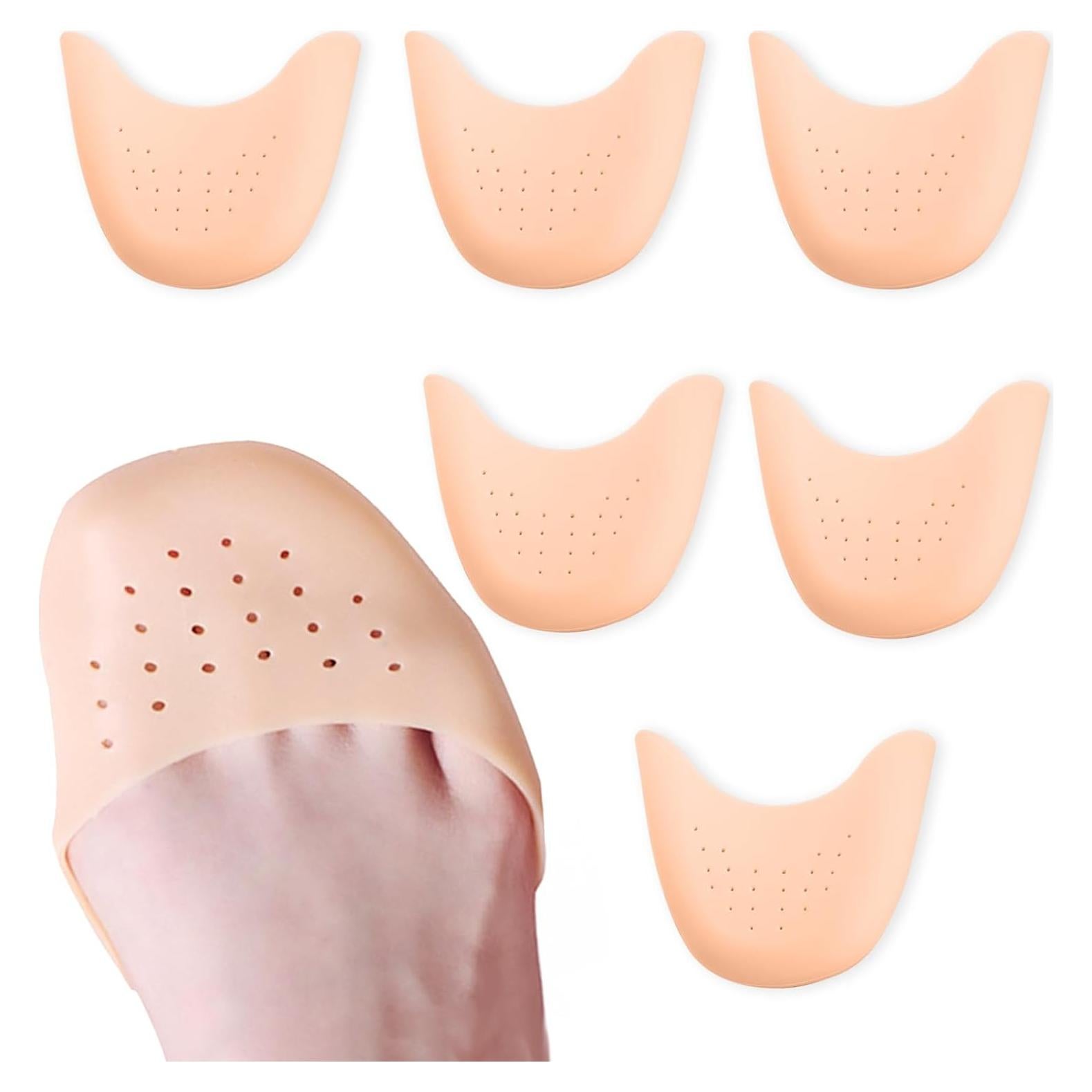 6 Protectores de Dedos de Silicona EOMTUR para Tacones y Ballet