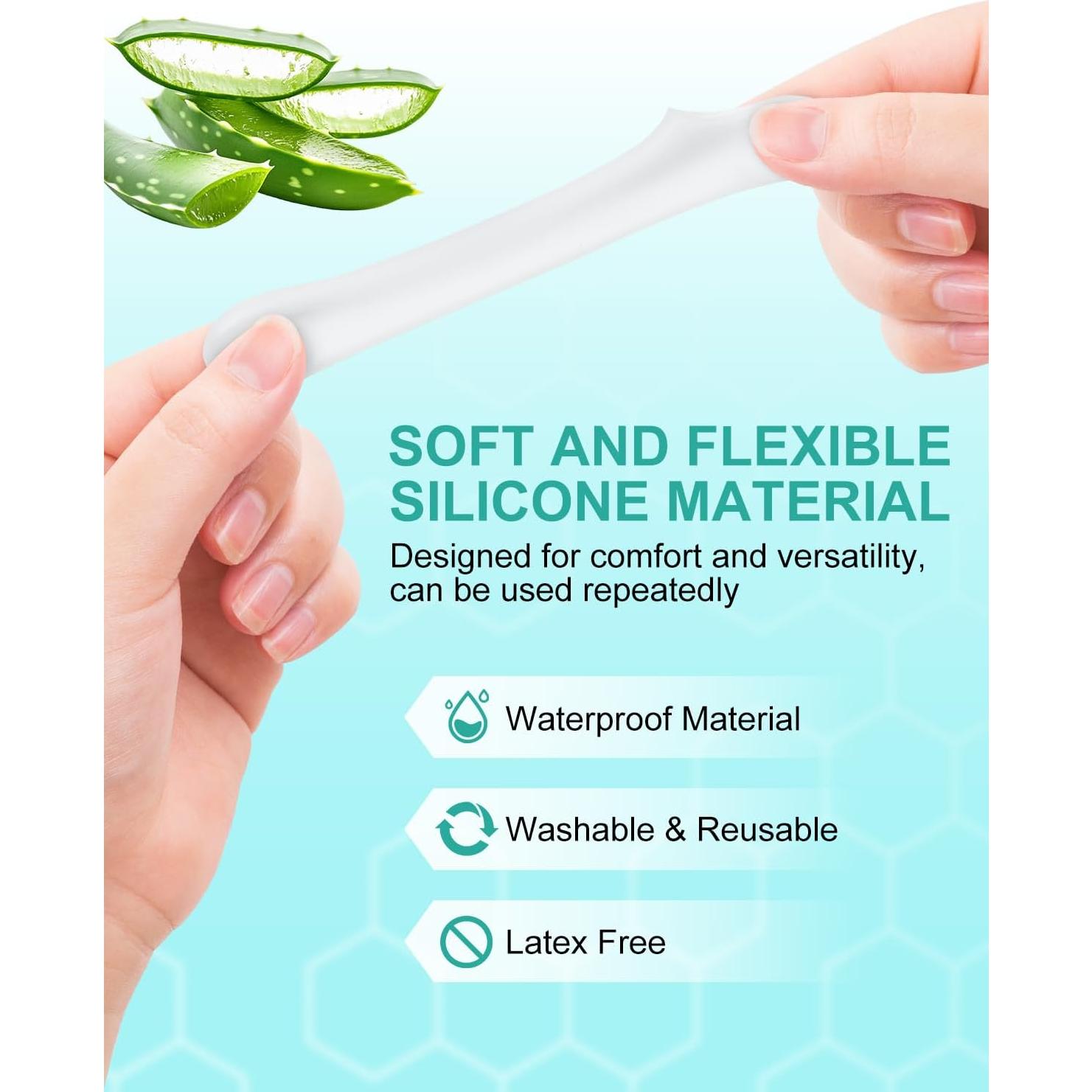 Paquete de 16 Protectores de Silicona para Dedos Uwbettry