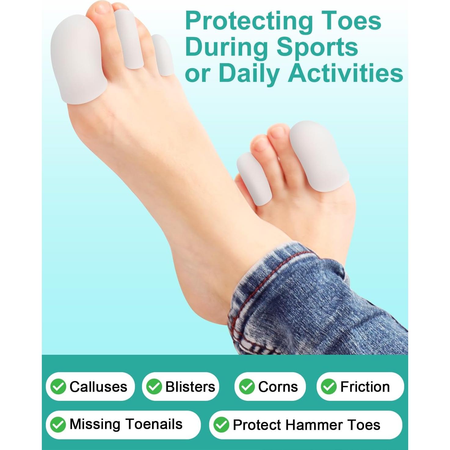 Paquete de 16 Protectores de Silicona para Dedos Uwbettry