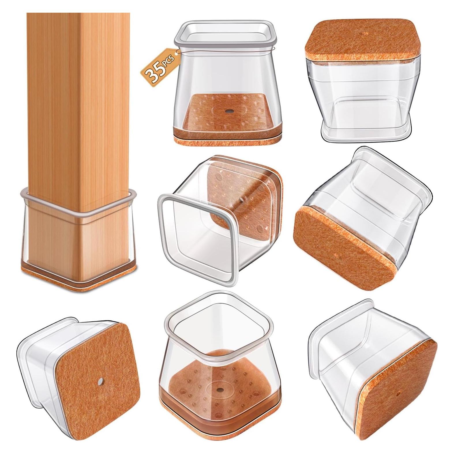 35 Protectores de Silicona para Patas de Silla RUSIDO 27-40mm