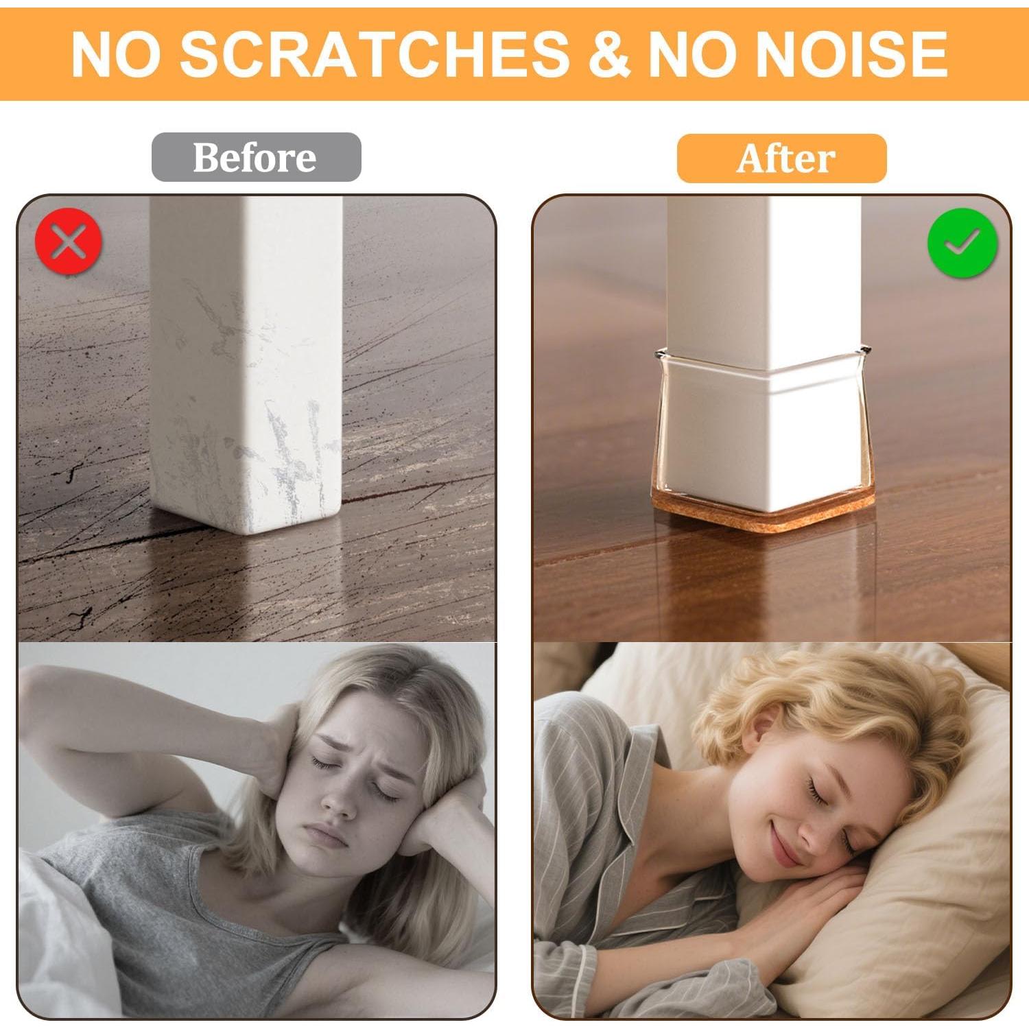 35 Protectores de Silicona para Patas de Silla RUSIDO 27-40mm