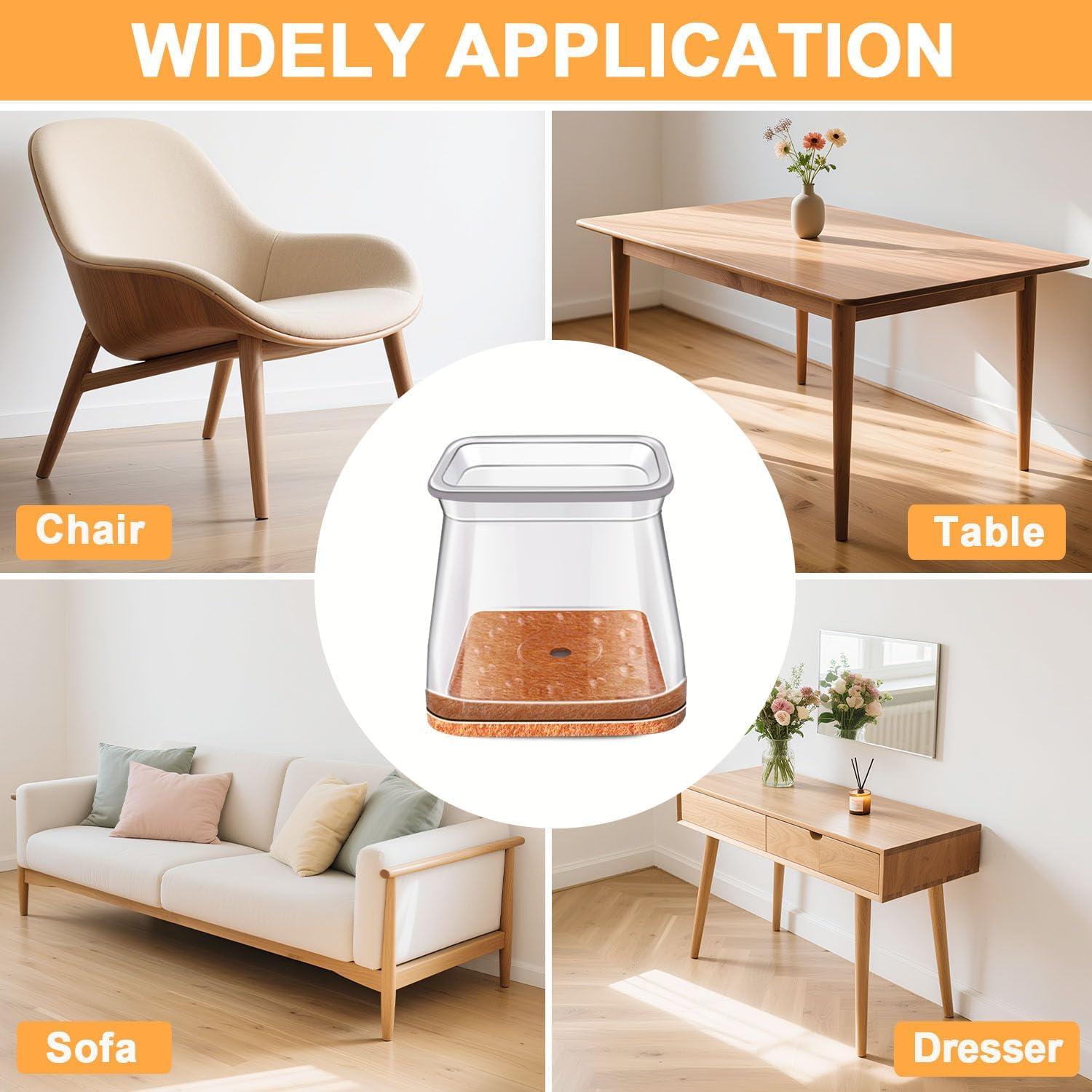 35 Protectores de Silicona para Patas de Silla RUSIDO 27-40mm