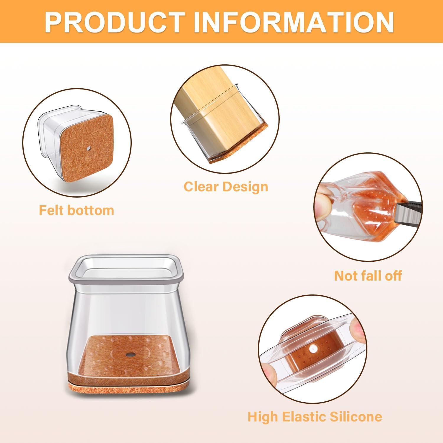 35 Protectores de Silicona para Patas de Silla RUSIDO 27-40mm