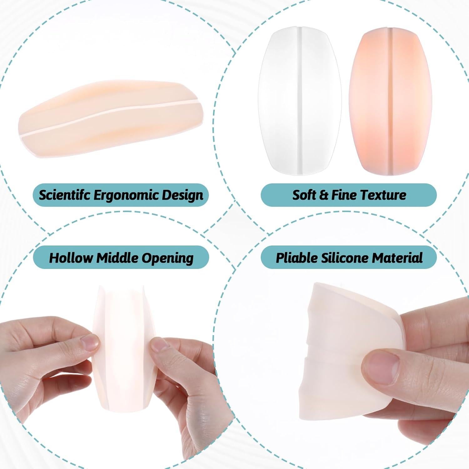 4 Pares Almohadillas Silicona Sujetador EupHHonycs - 9.5x5.2cm