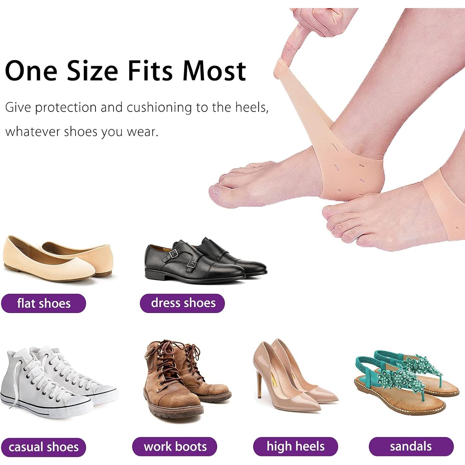 Protectores de Talón de Gel RooRuns - 2 Pares Almohadillas