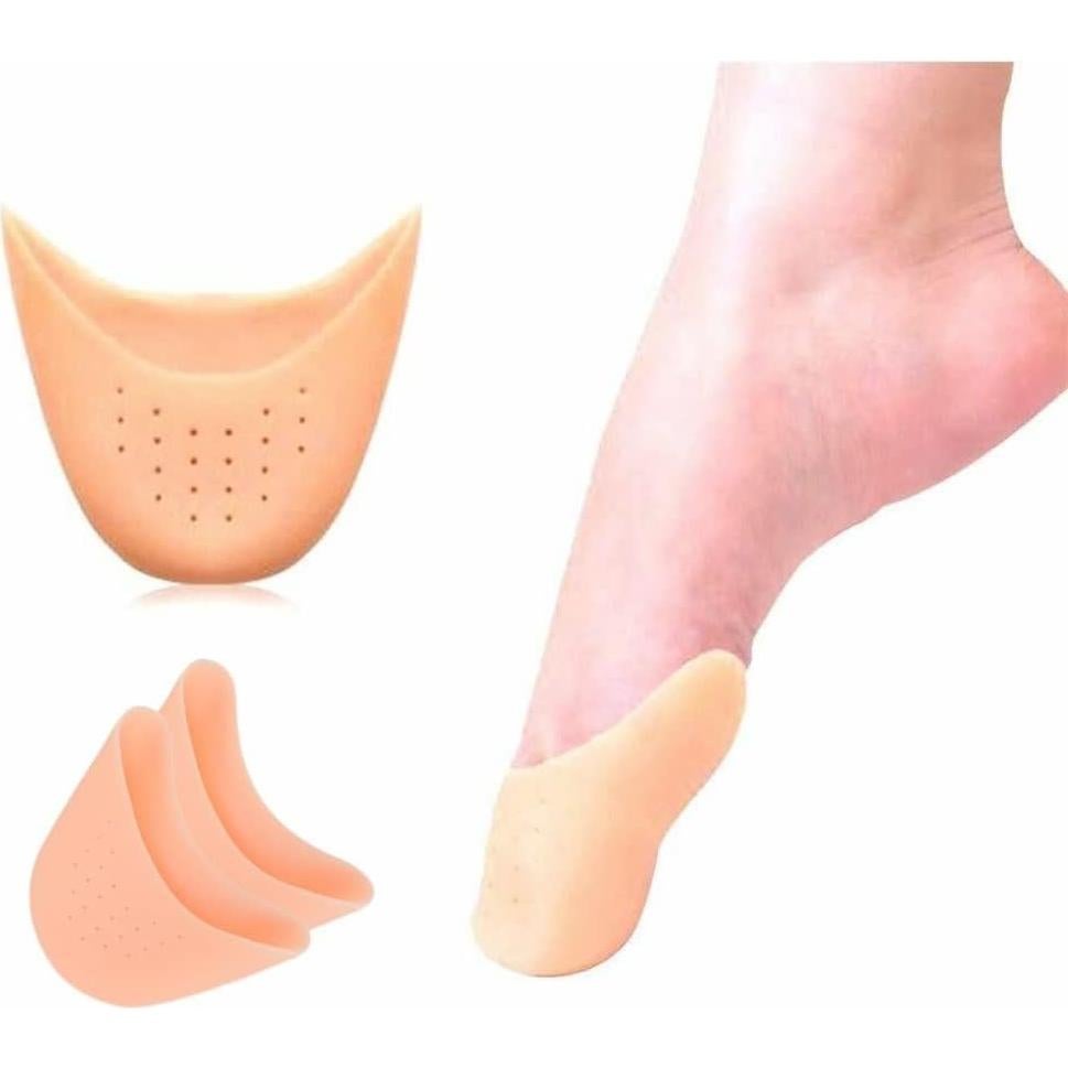 Almohadillas de Gel de Silicona Beige para Punta de Ballet Jinshining