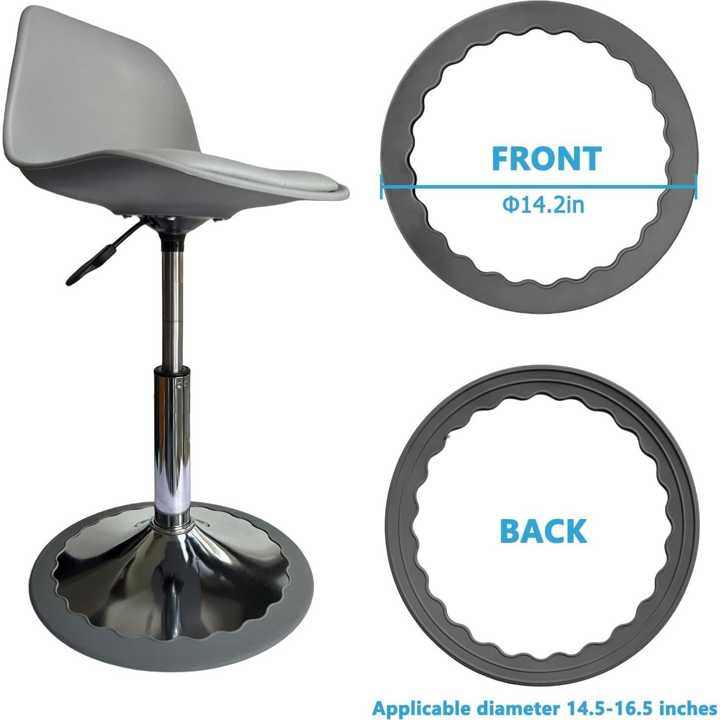 4 Protectores de Suelo Silicona Runspich para Taburetes 36cm